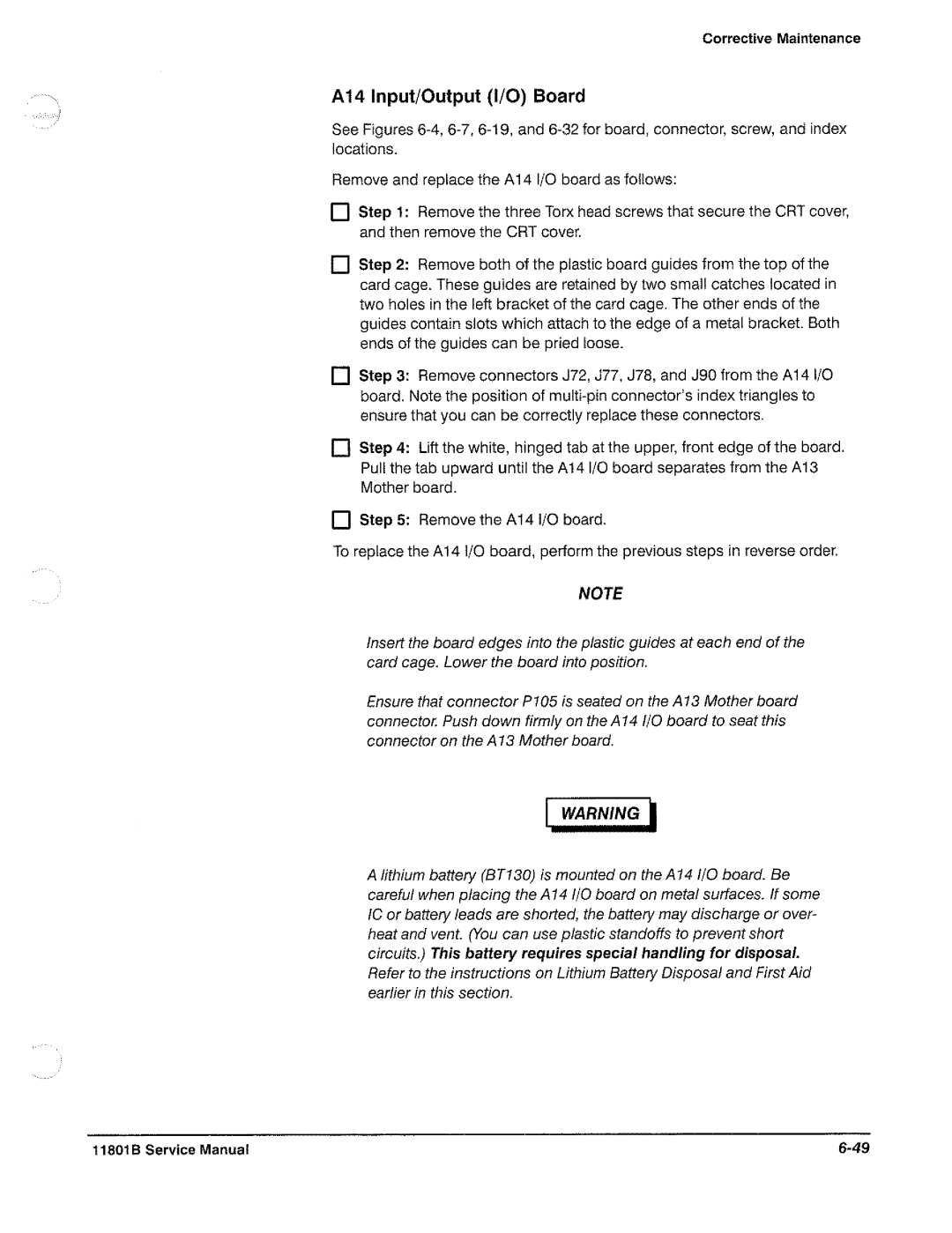 Tektronix 11801B manual 