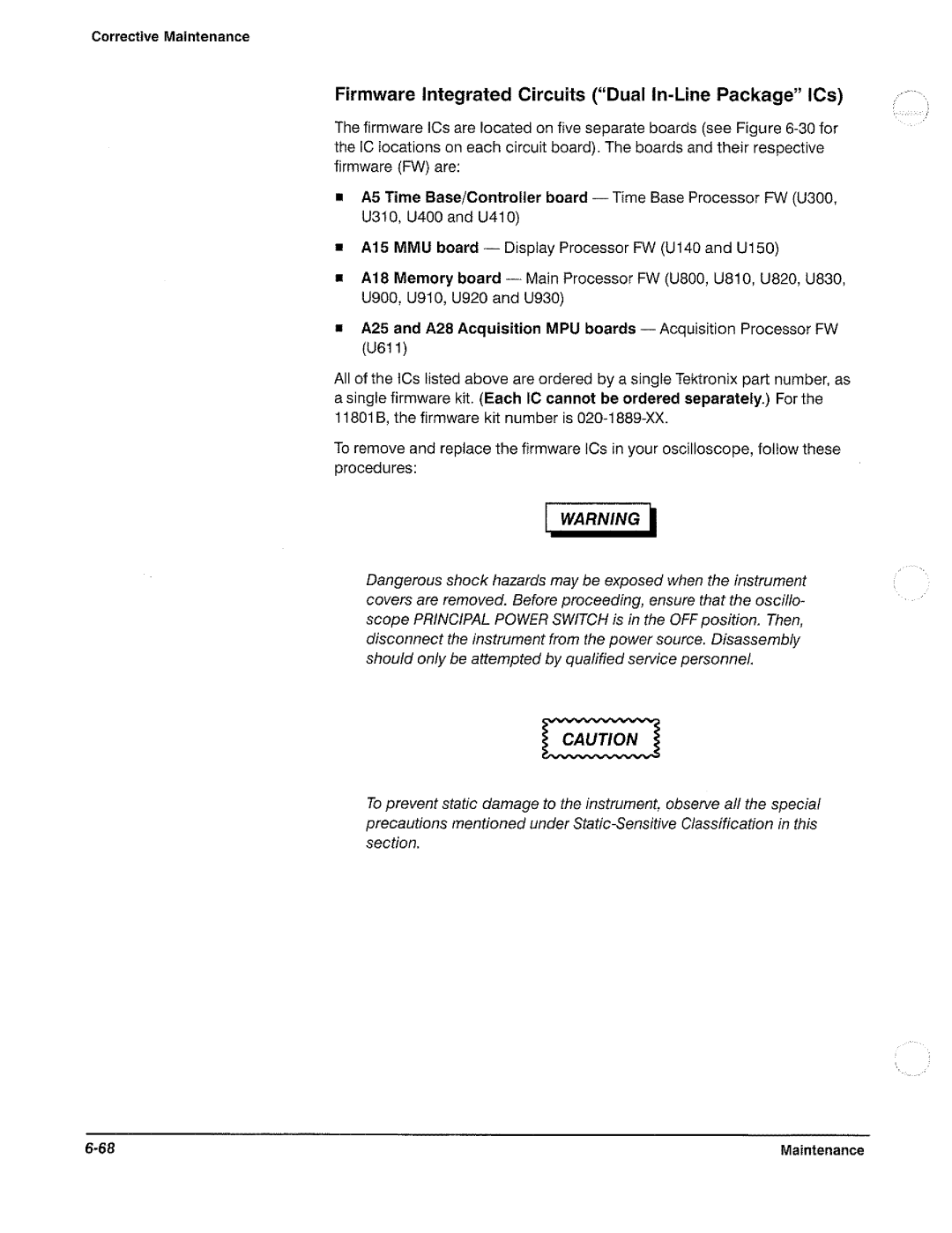 Tektronix 11801B manual 