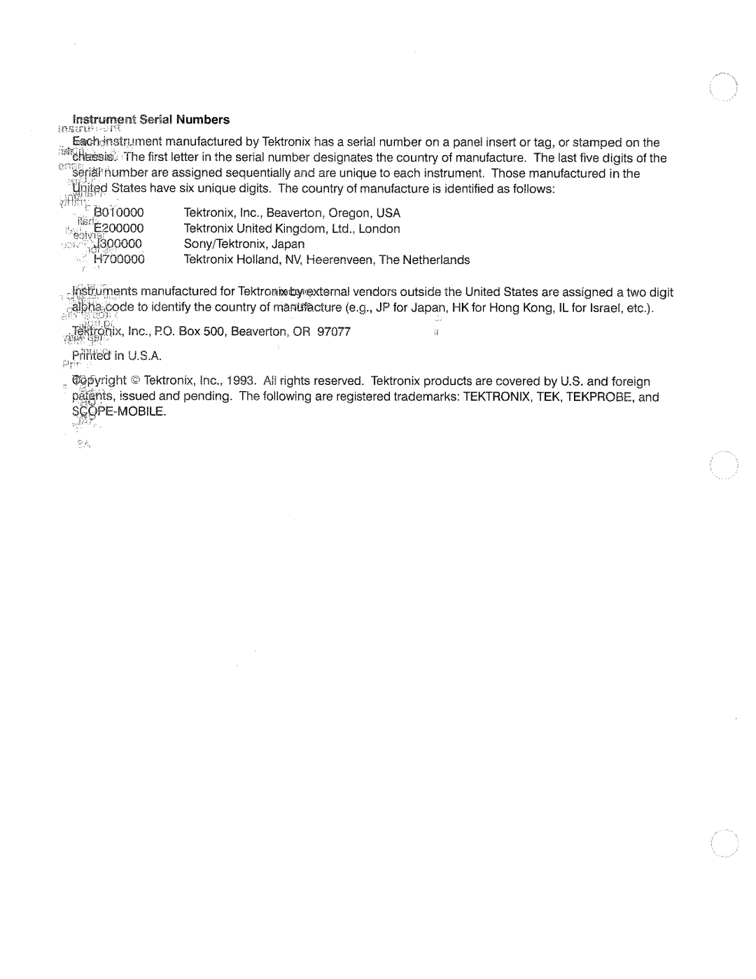 Tektronix 11801B manual 