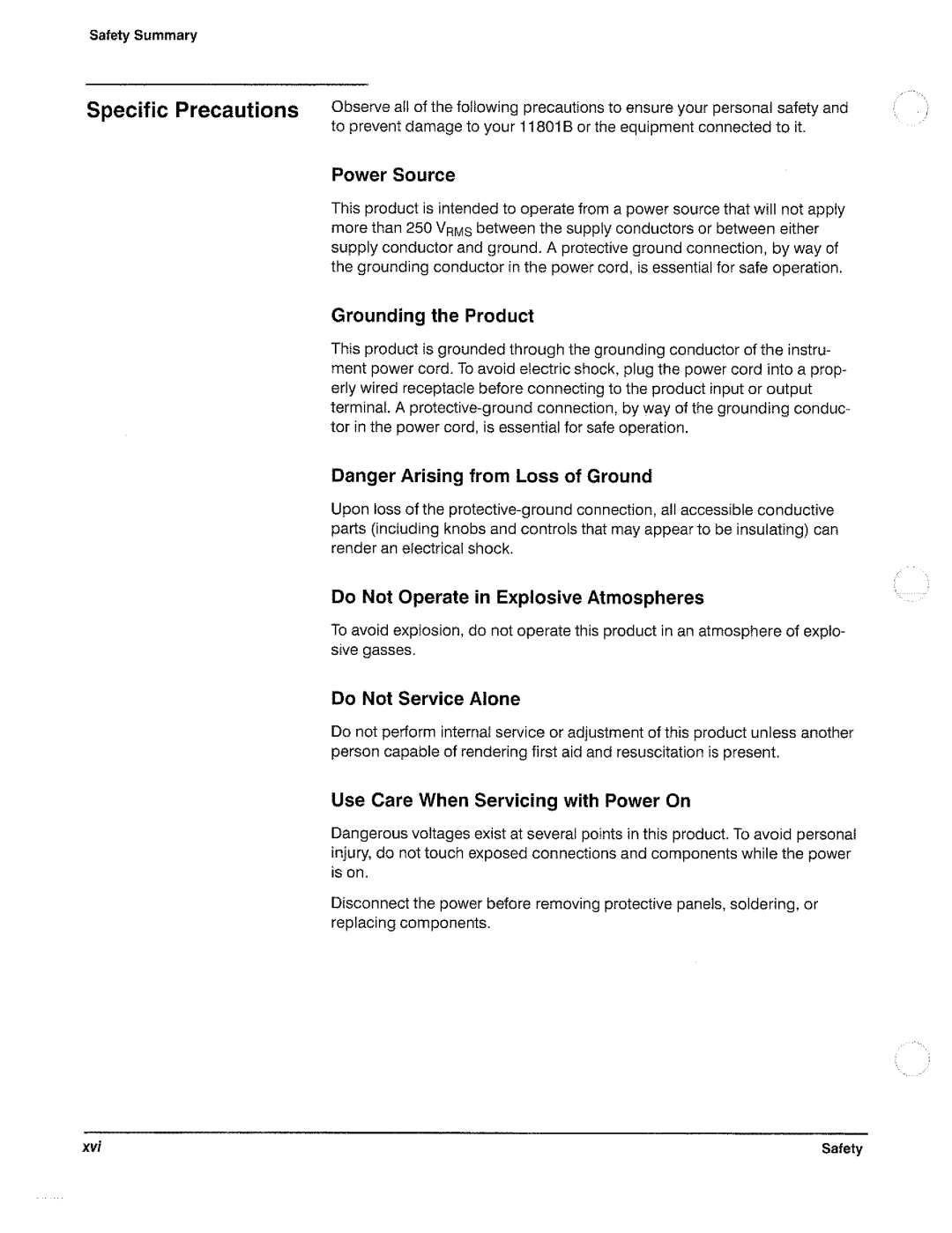 Tektronix 11801B manual 