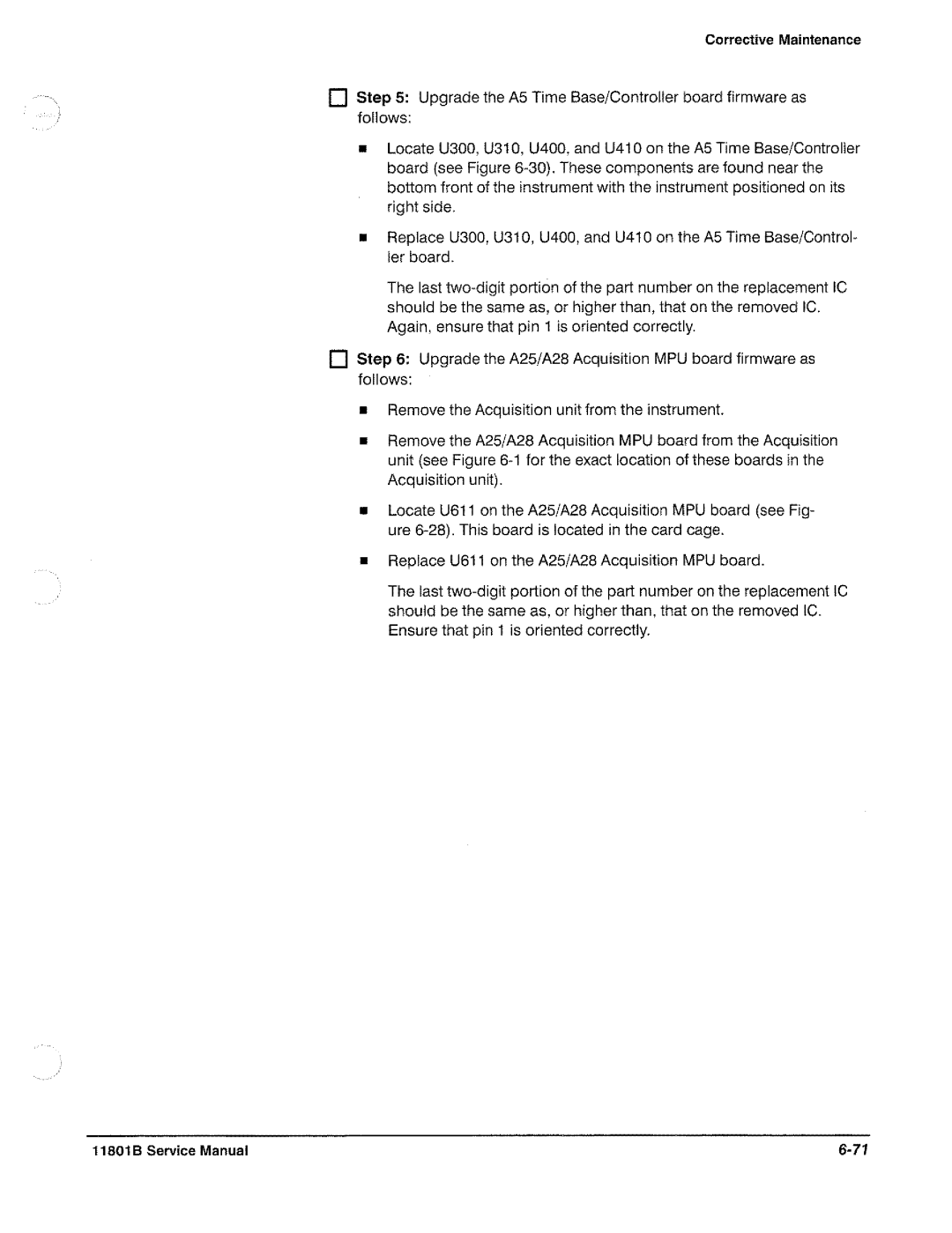 Tektronix 11801B manual 