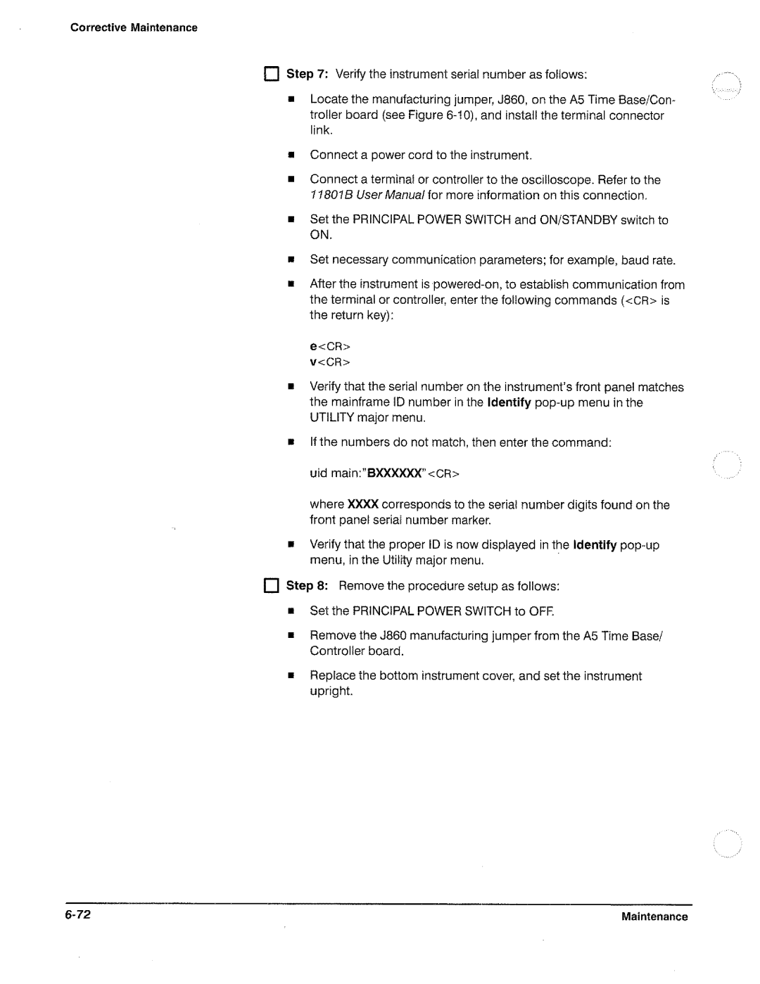 Tektronix 11801B manual 