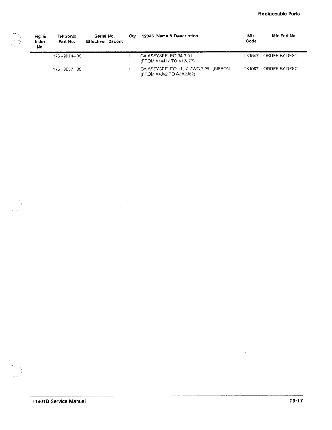 Tektronix 11801B manual 