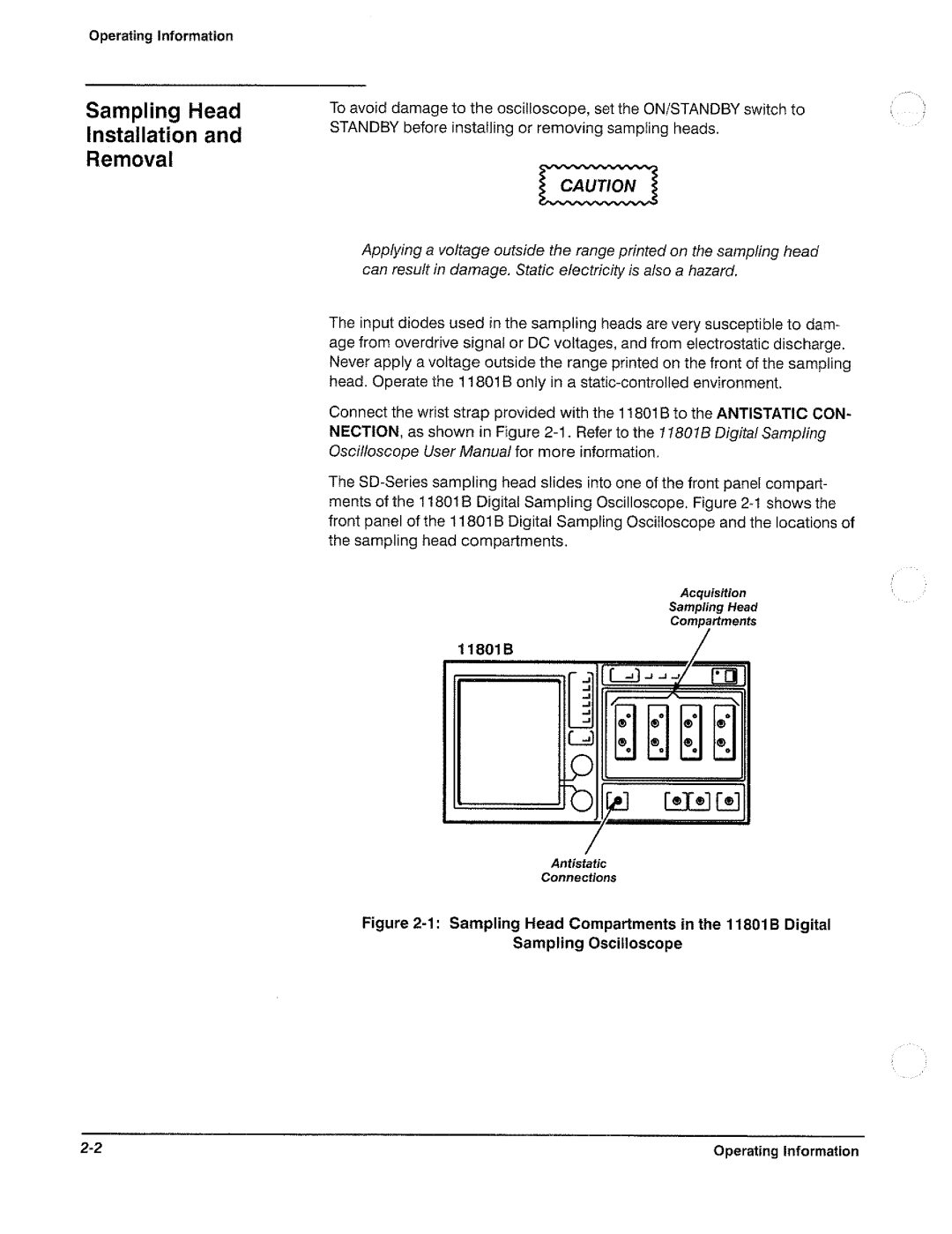 Tektronix 11801B manual 