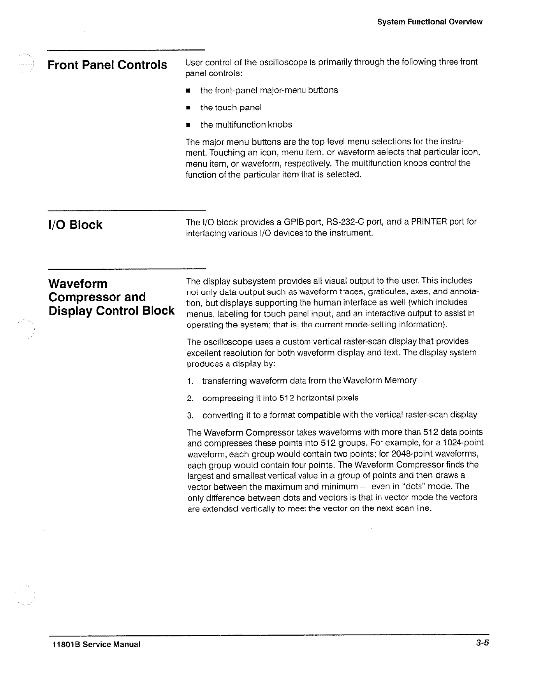 Tektronix 11801B manual 