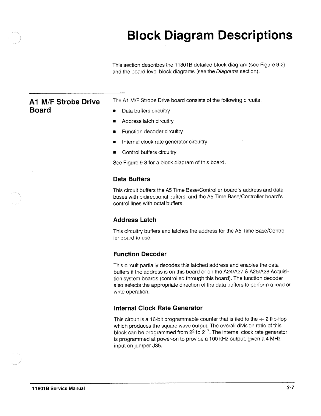 Tektronix 11801B manual 