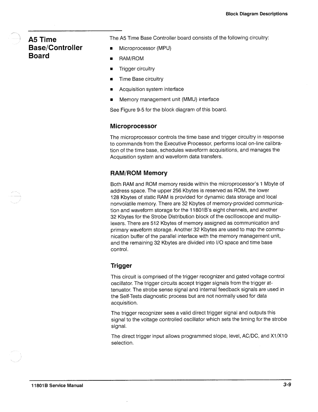 Tektronix 11801B manual 