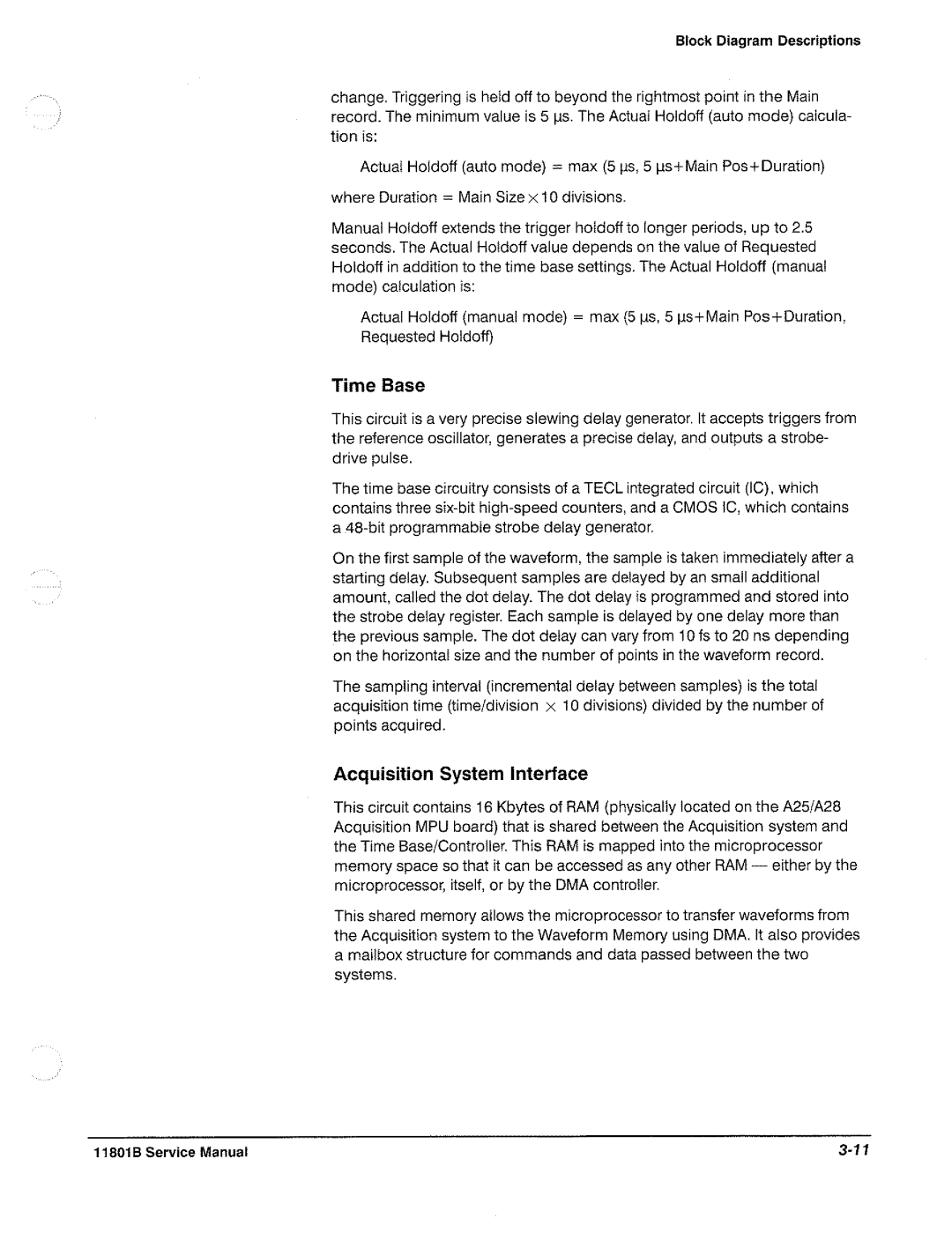 Tektronix 11801B manual 