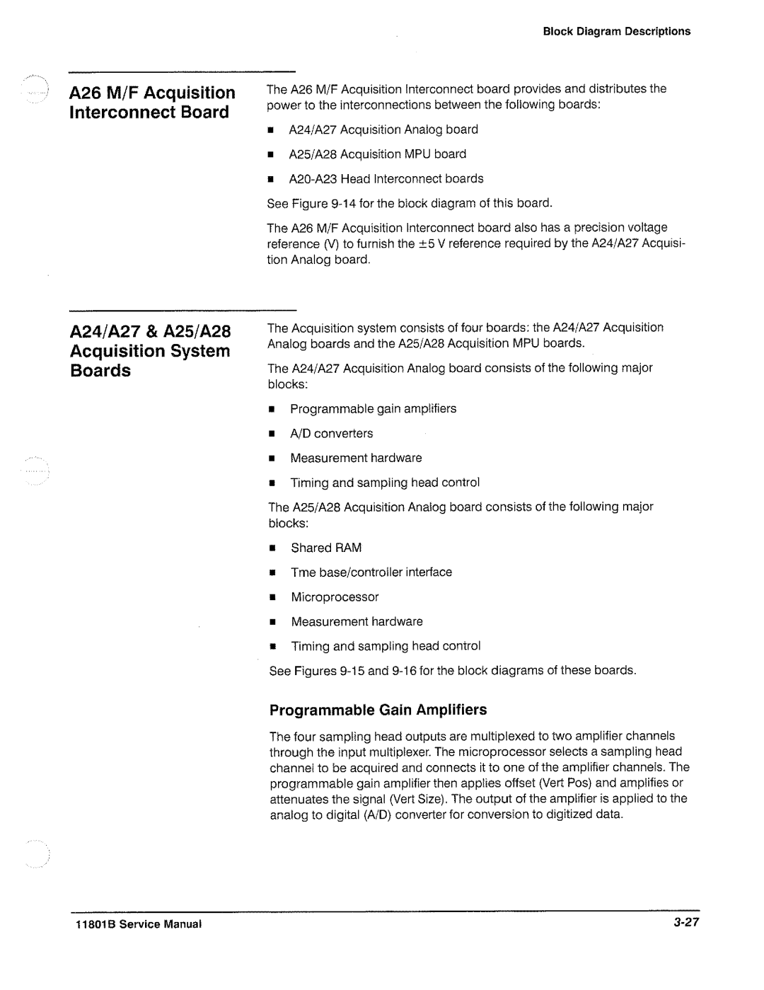 Tektronix 11801B manual 