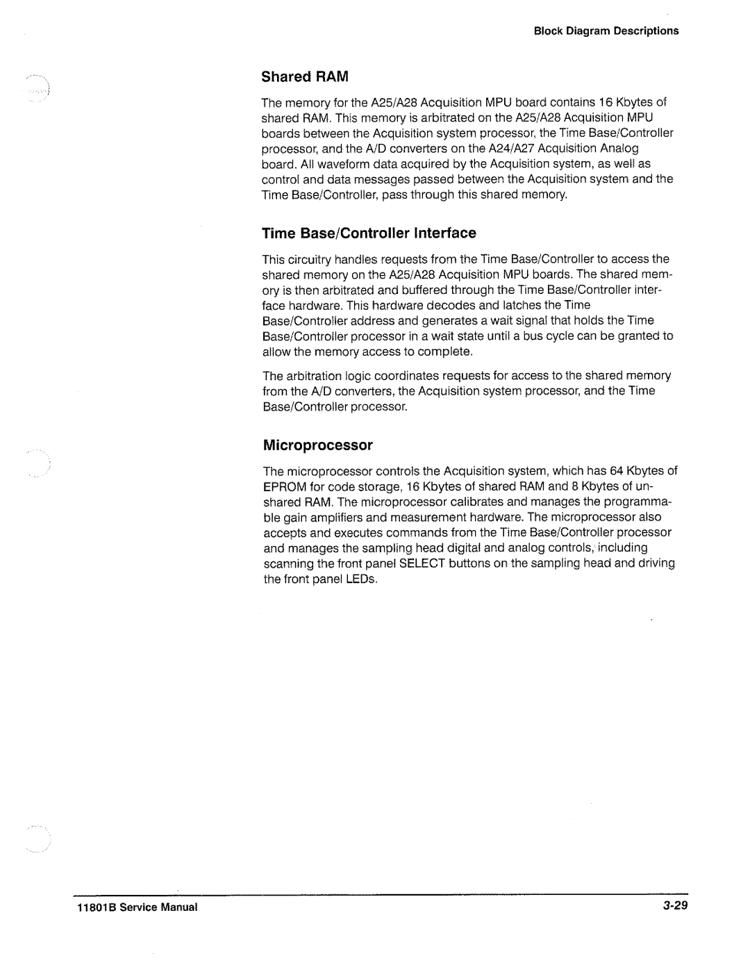 Tektronix 11801B manual 