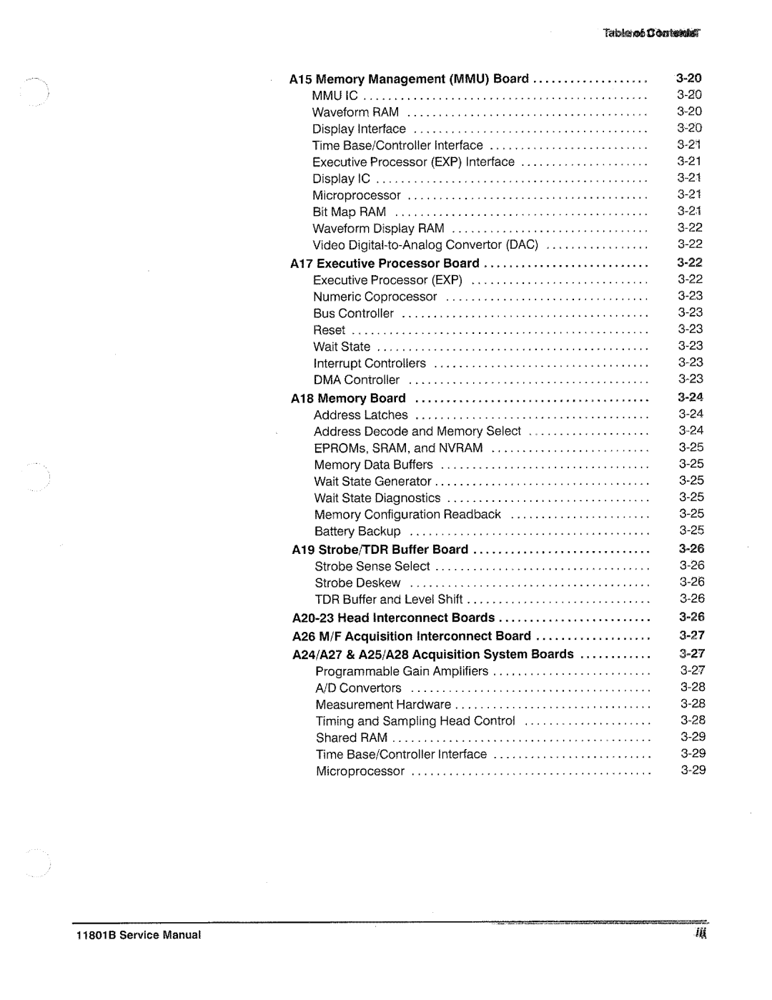 Tektronix 11801B manual 