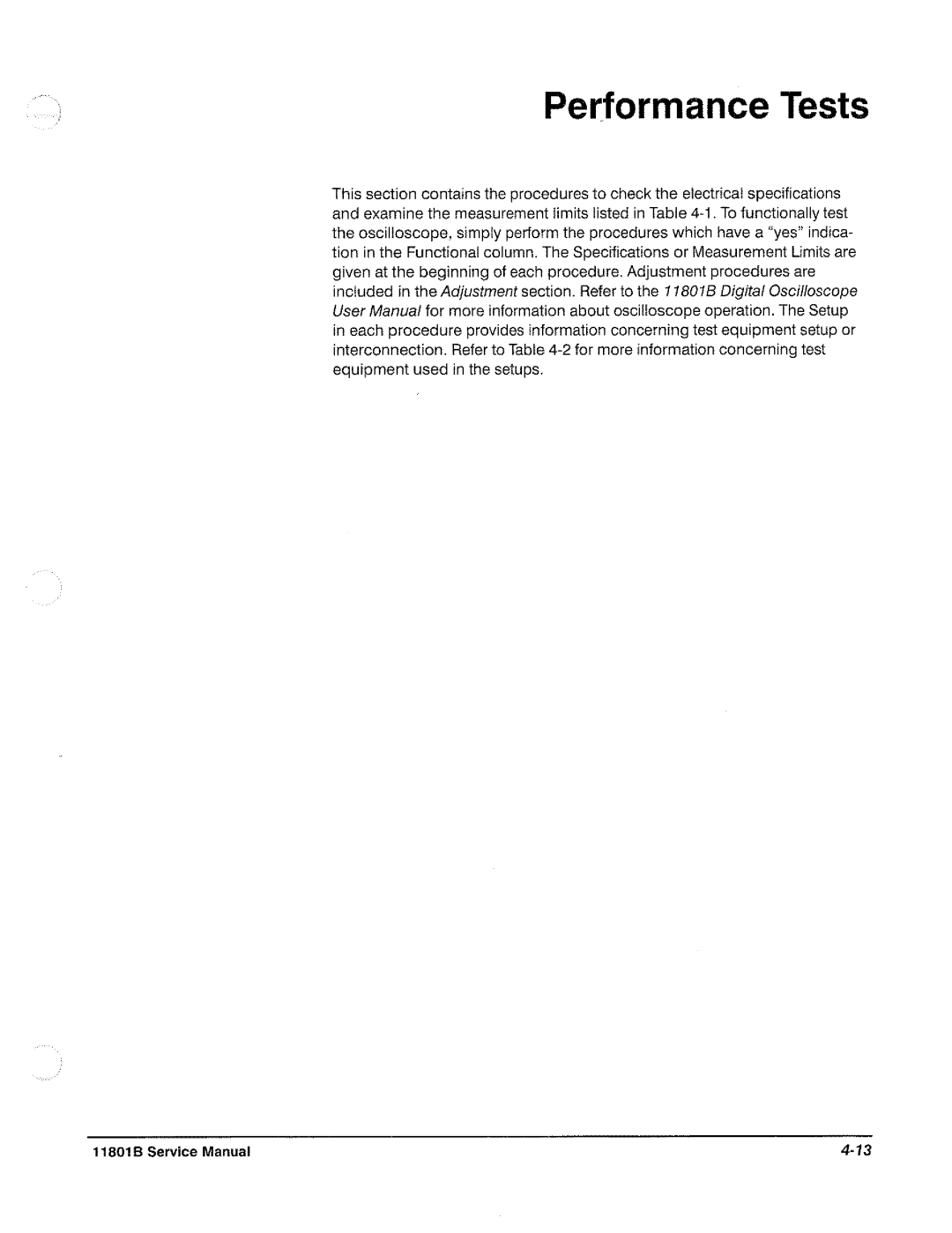 Tektronix 11801B manual 