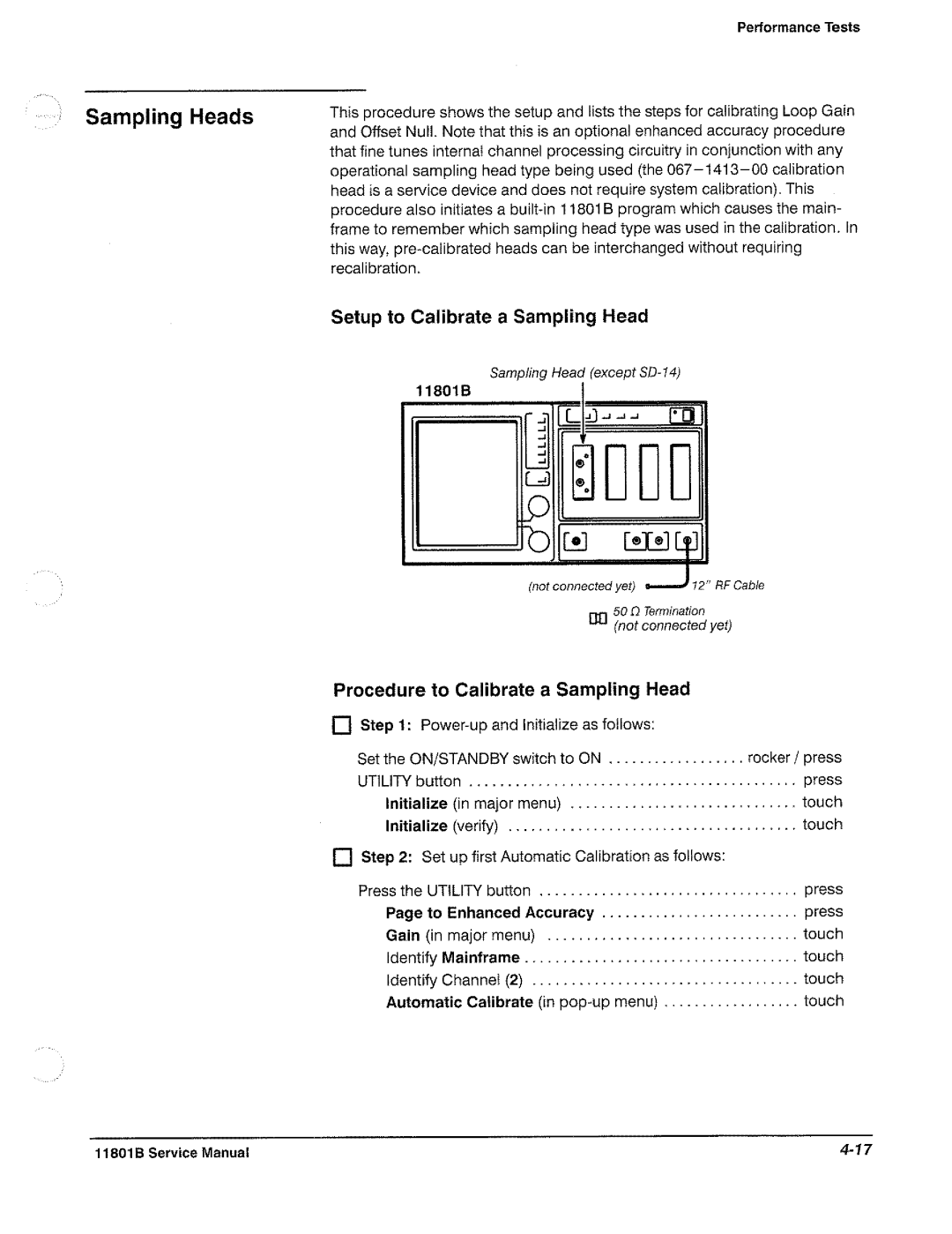 Tektronix 11801B manual 