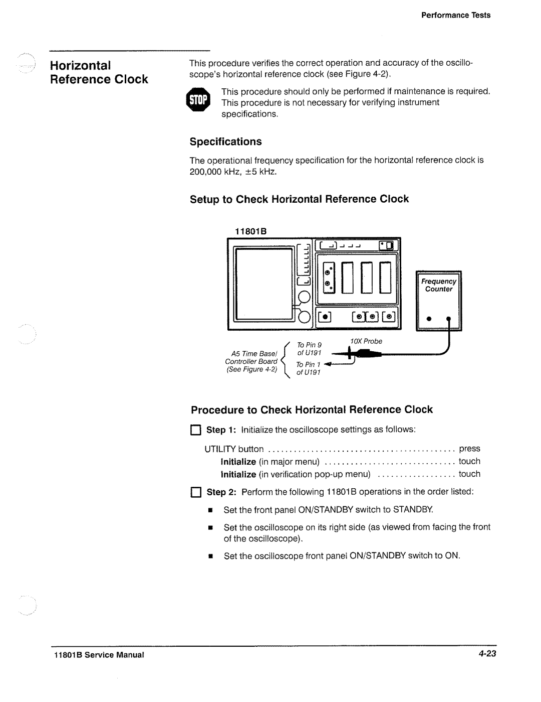 Tektronix 11801B manual 