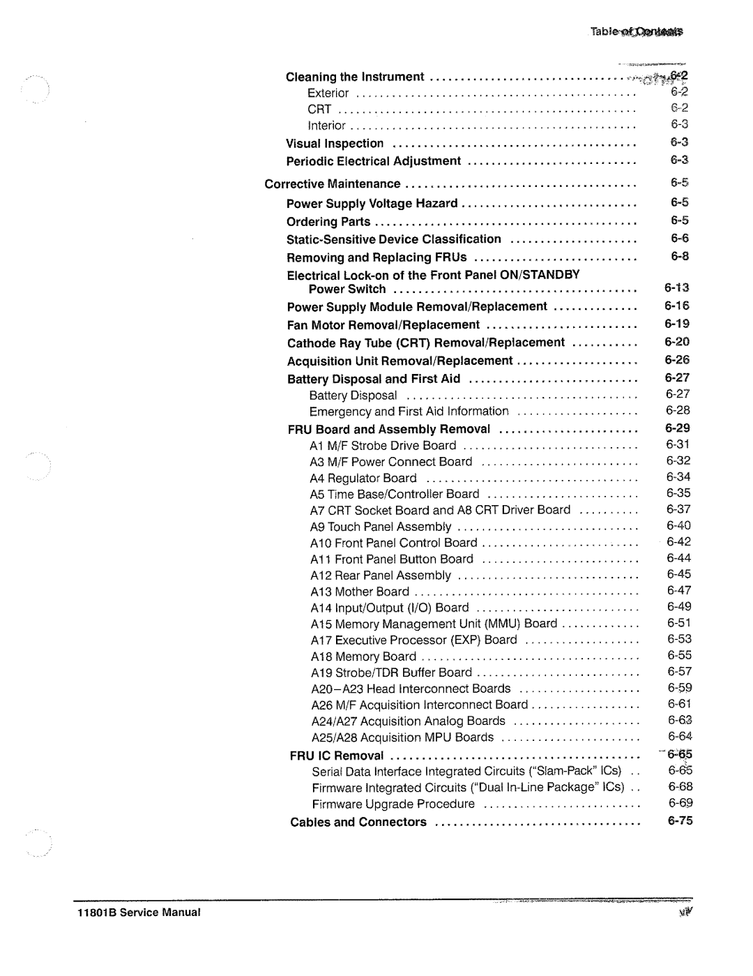 Tektronix 11801B manual 