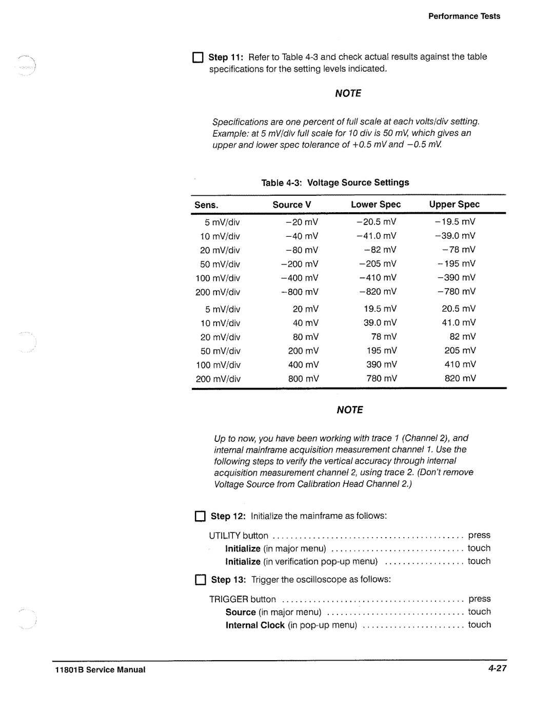 Tektronix 11801B manual 