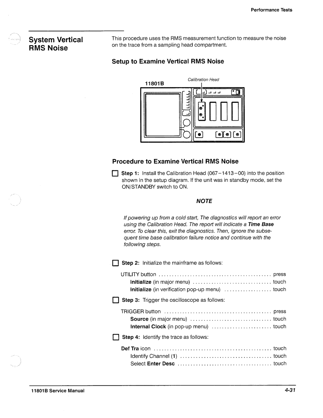 Tektronix 11801B manual 