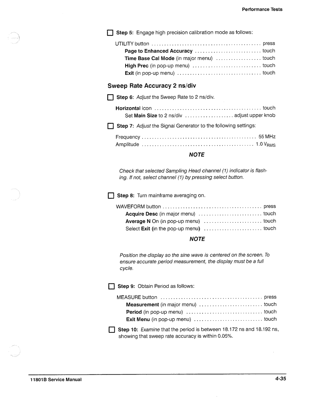 Tektronix 11801B manual 