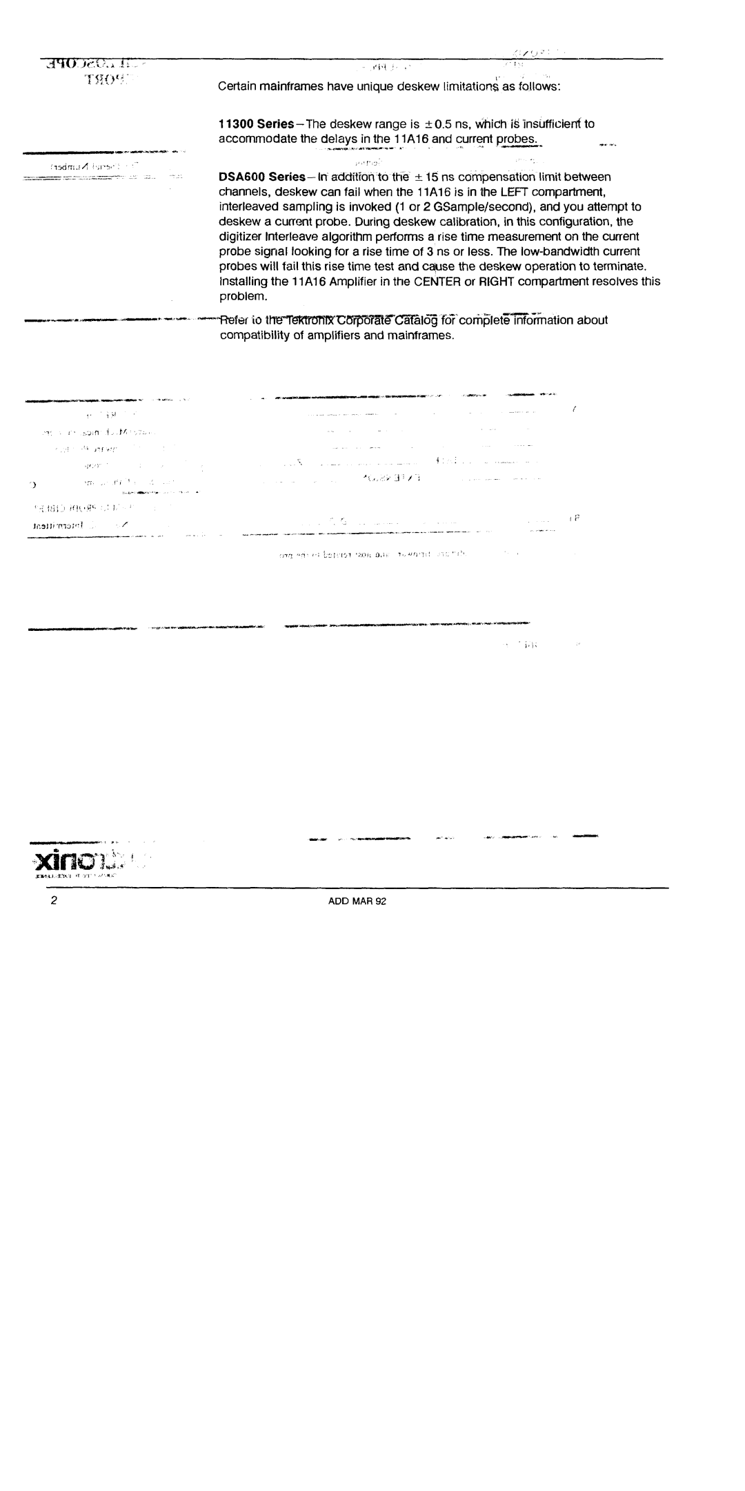 Tektronix 11A16 manual 