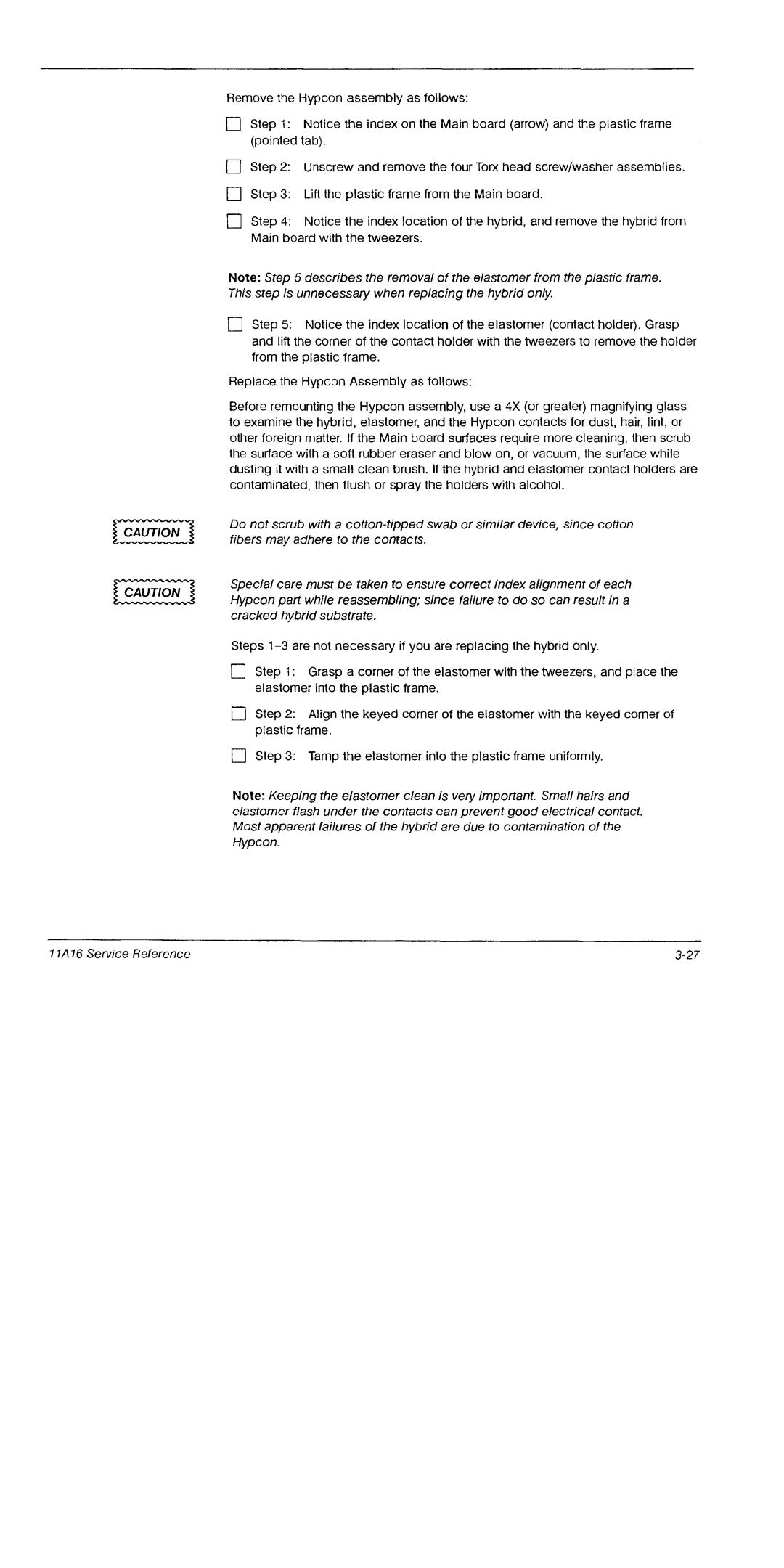 Tektronix 11A16 manual 