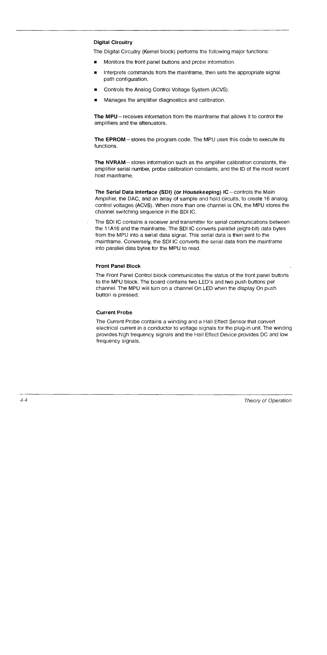 Tektronix 11A16 manual 