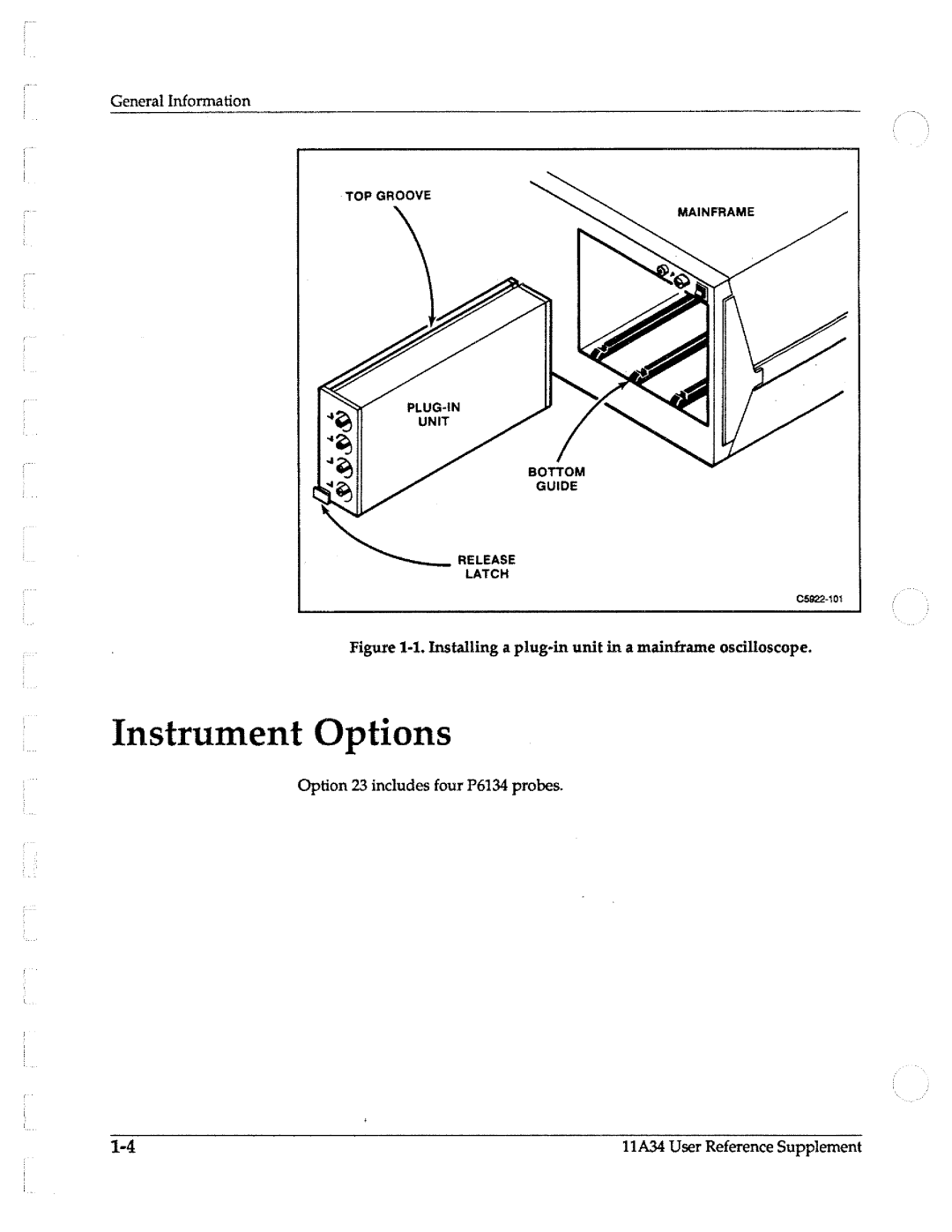 Tektronix 11A34 manual 