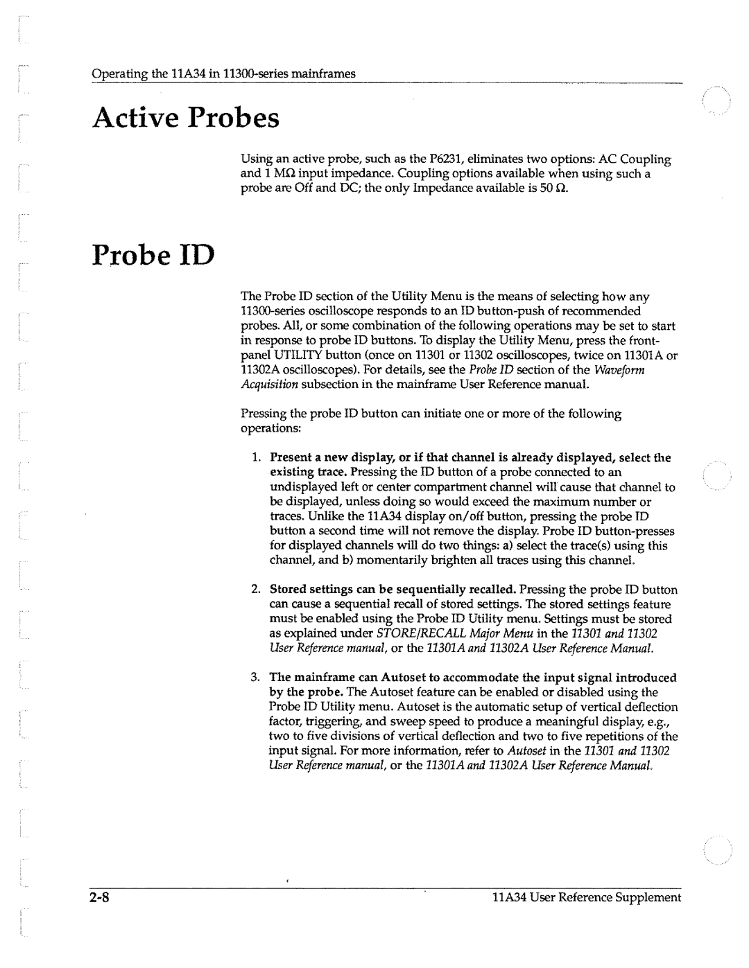 Tektronix 11A34 manual 