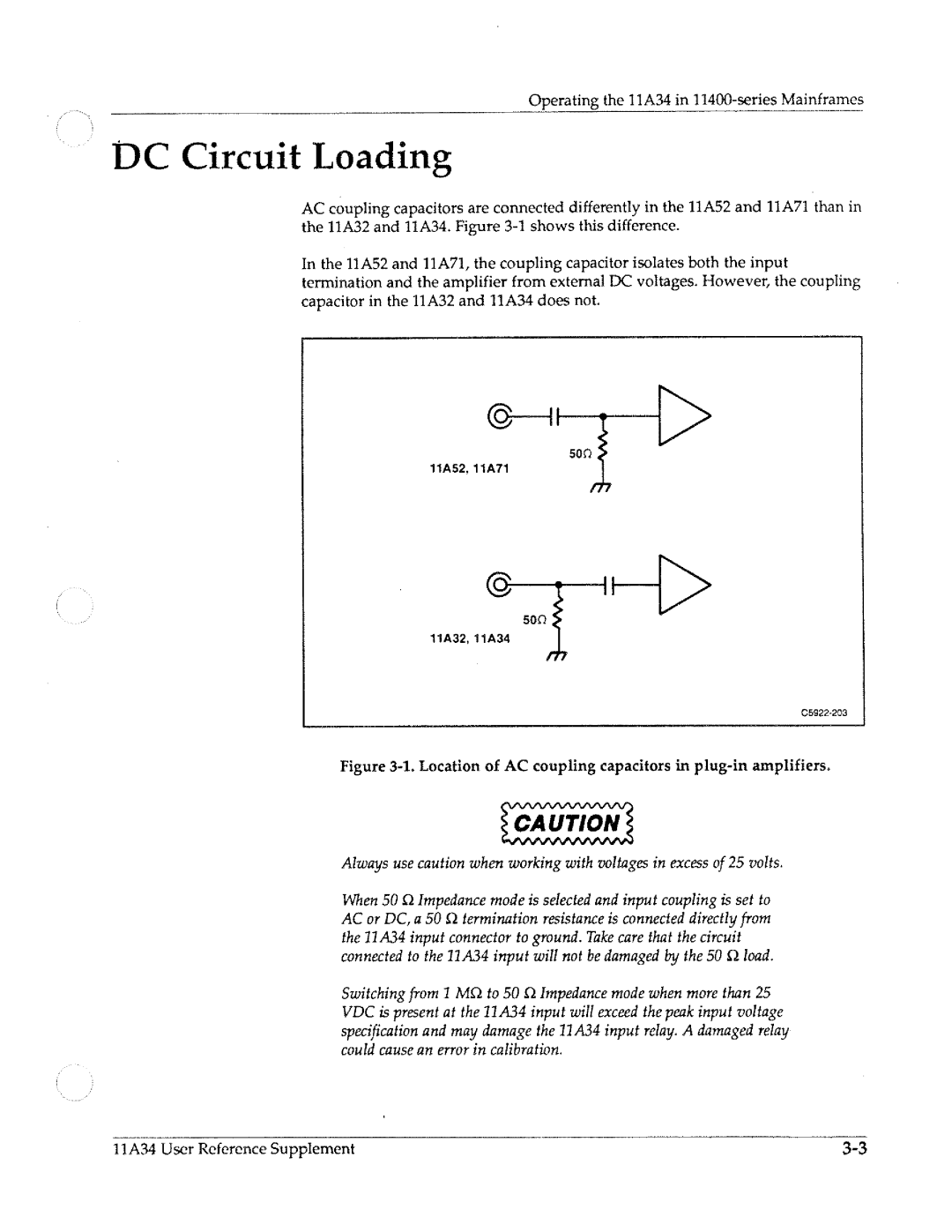 Tektronix 11A34 manual 