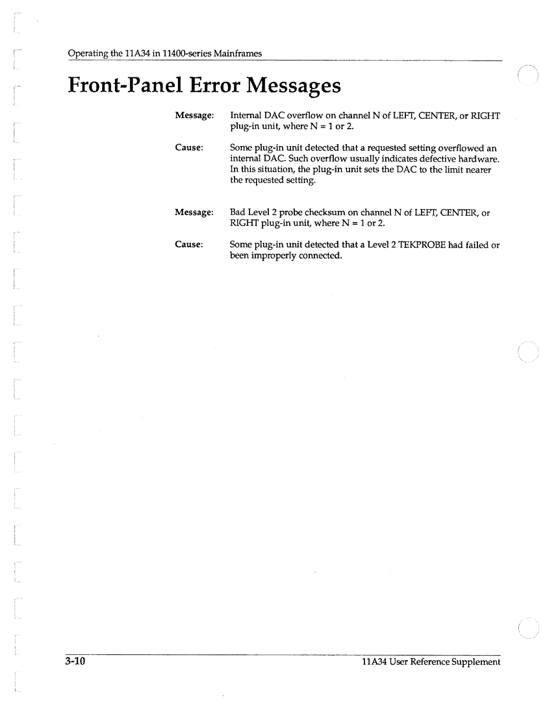 Tektronix 11A34 manual 