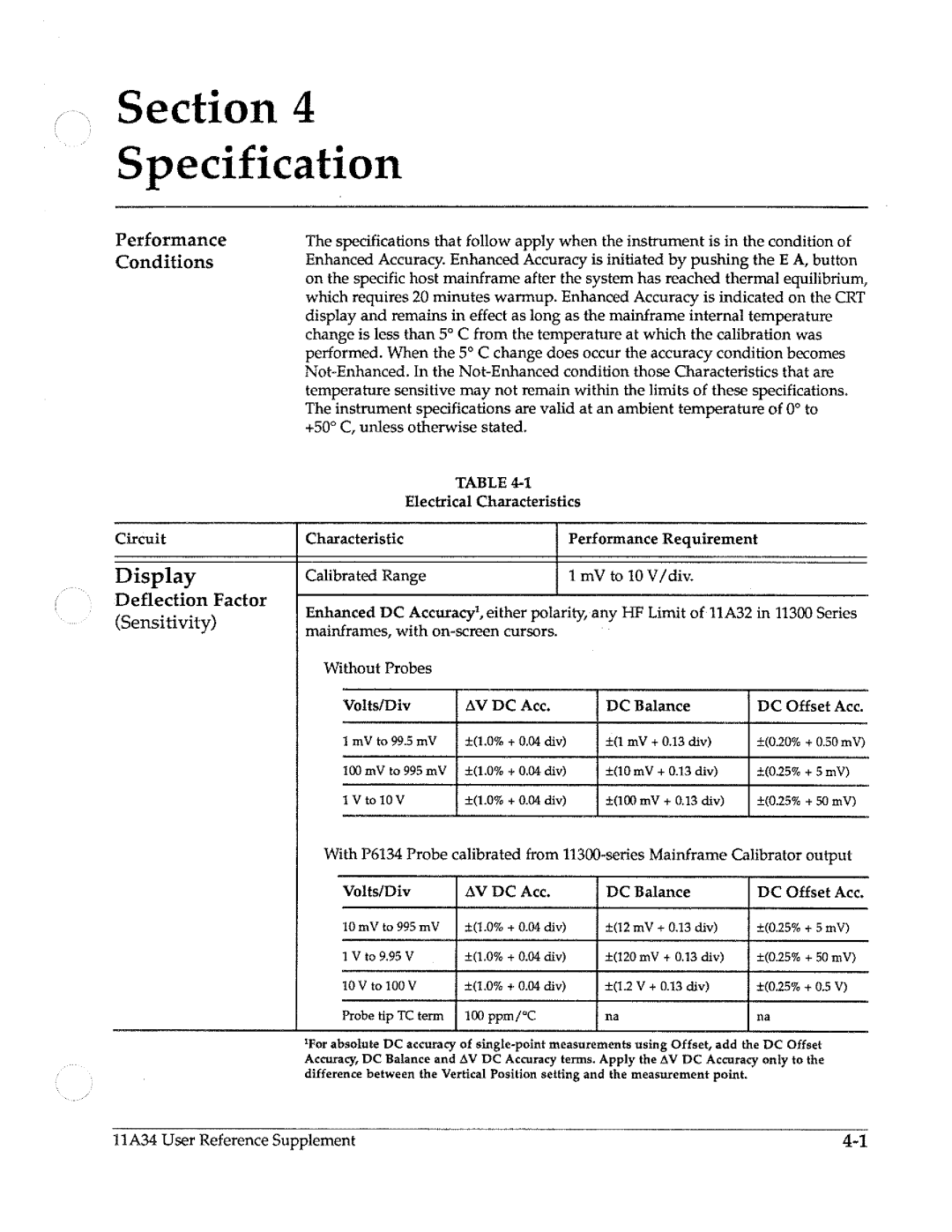 Tektronix 11A34 manual 