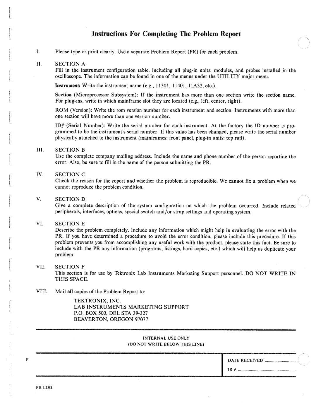 Tektronix 11A34 manual 