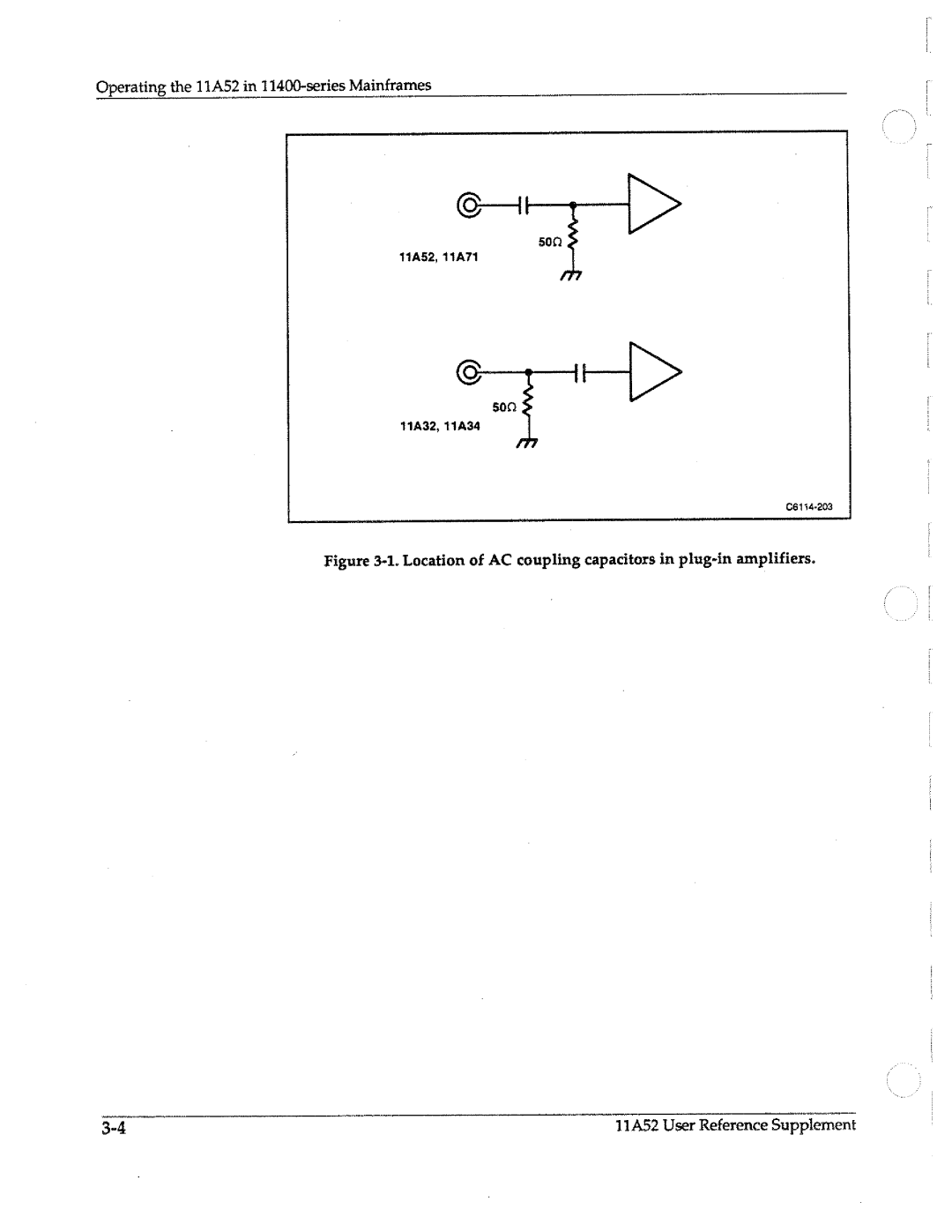 Tektronix 11A52 manual 