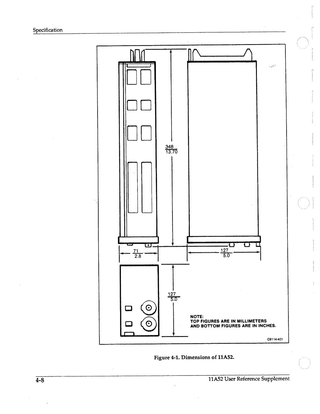 Tektronix 11A52 manual 