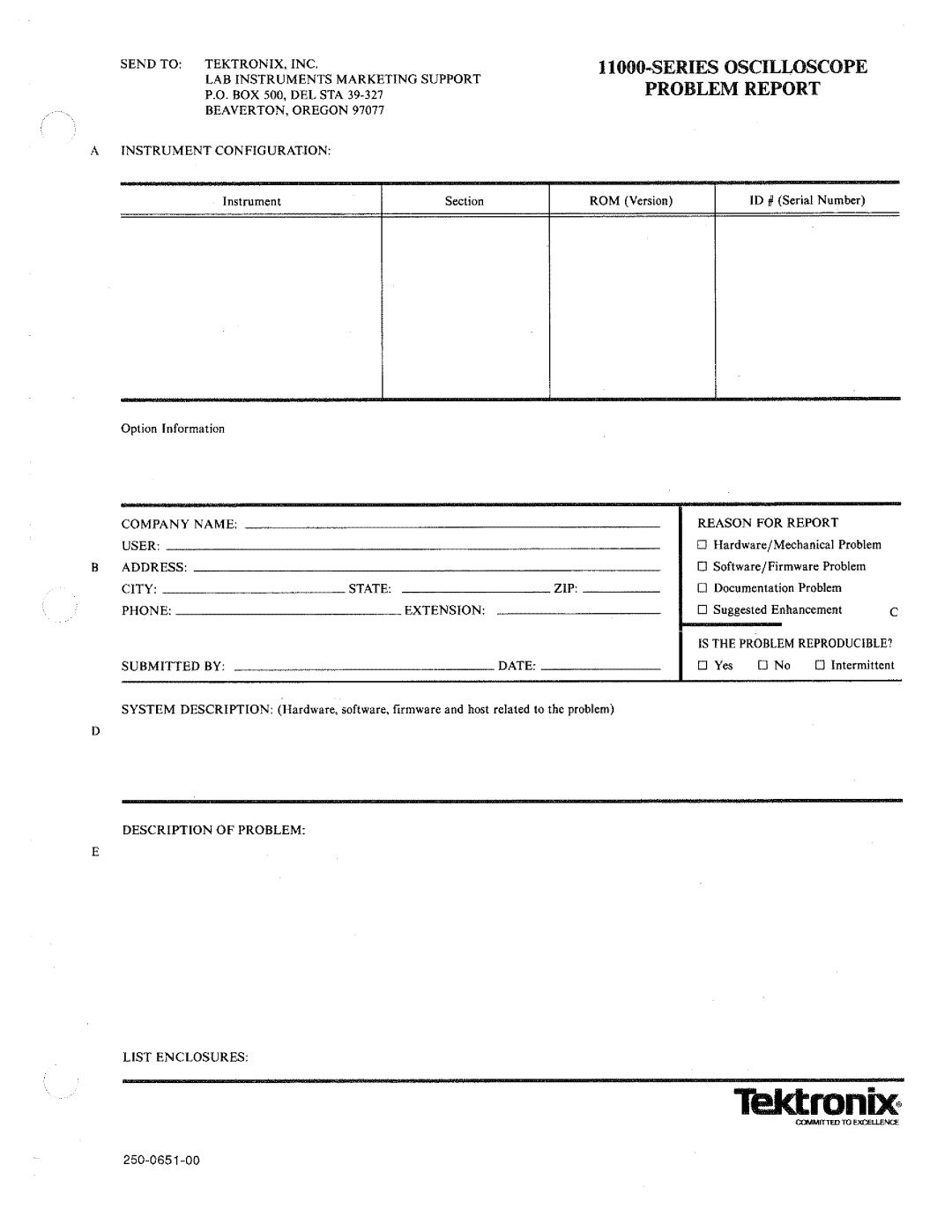 Tektronix 11A52 manual 