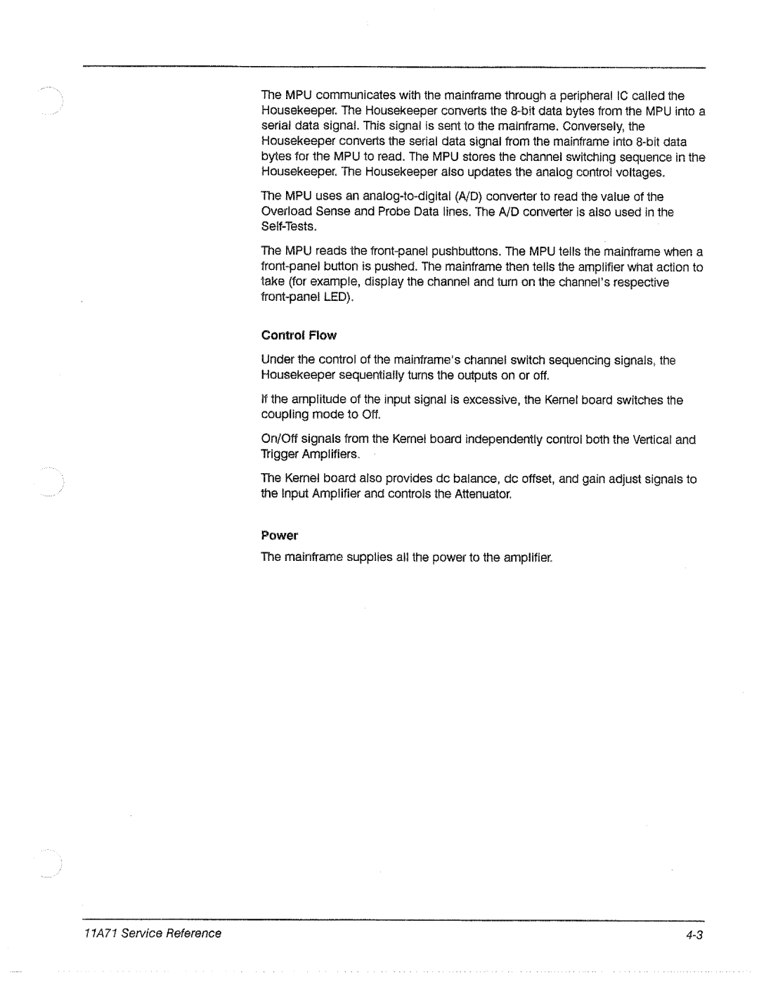 Tektronix 11A71 manual 