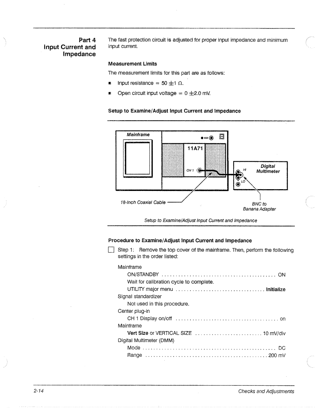 Tektronix 11A71 manual 