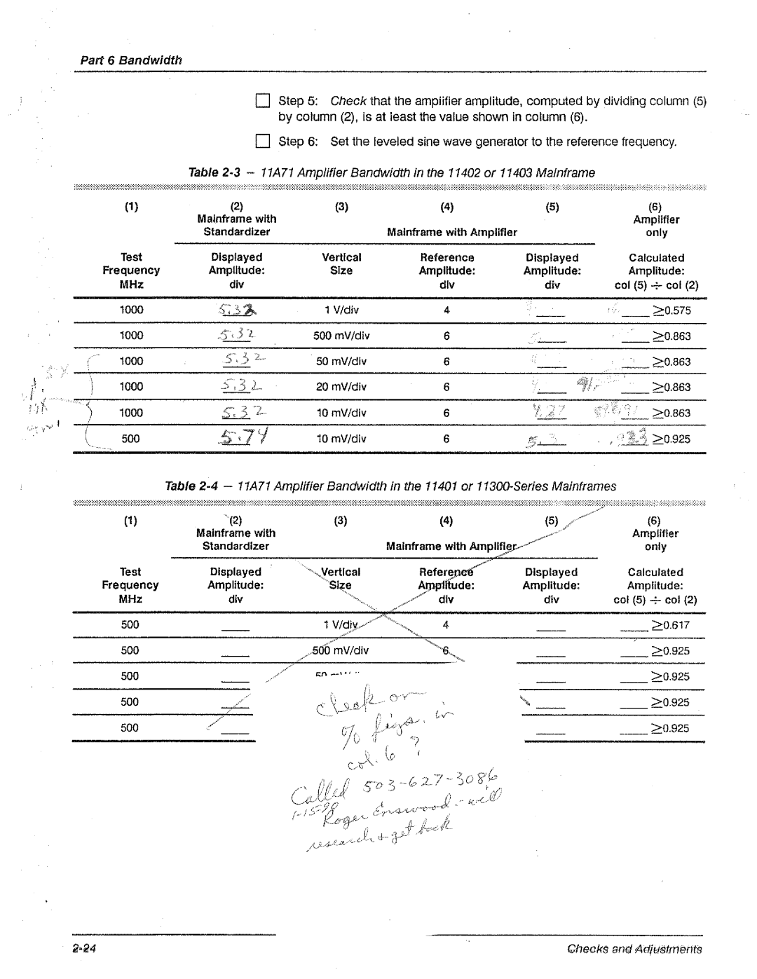 Tektronix 11A71 manual 