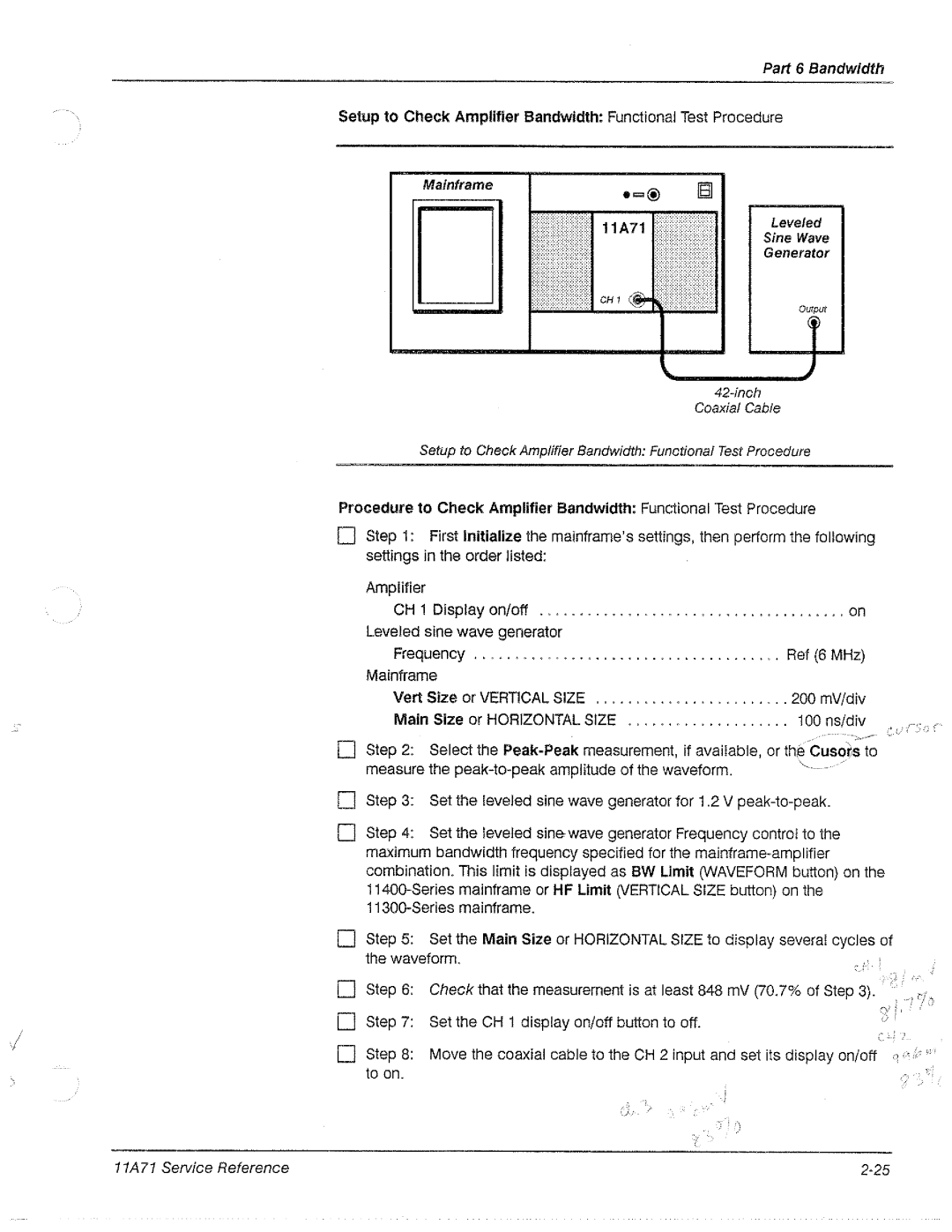 Tektronix 11A71 manual 