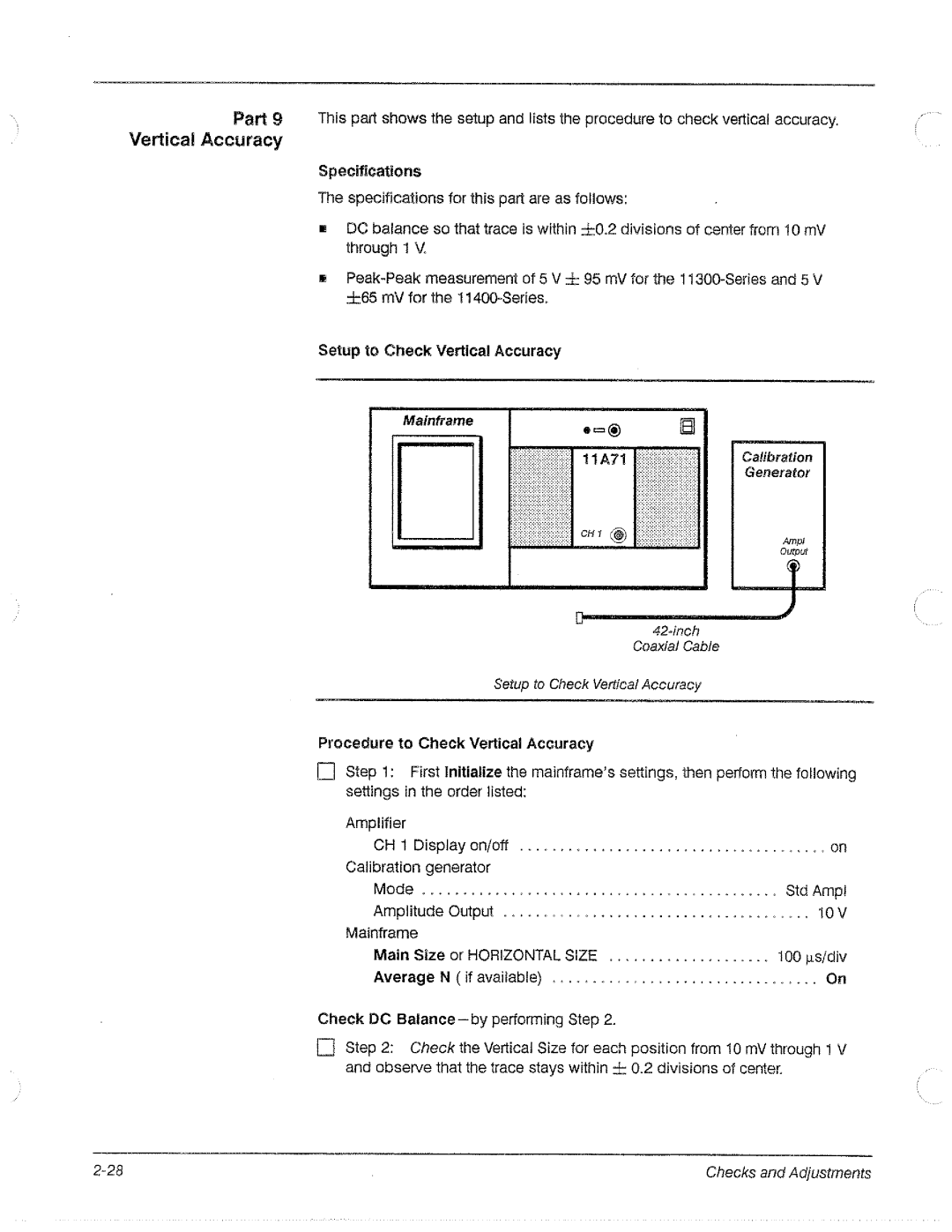 Tektronix 11A71 manual 