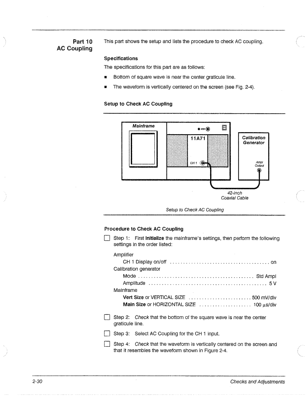 Tektronix 11A71 manual 