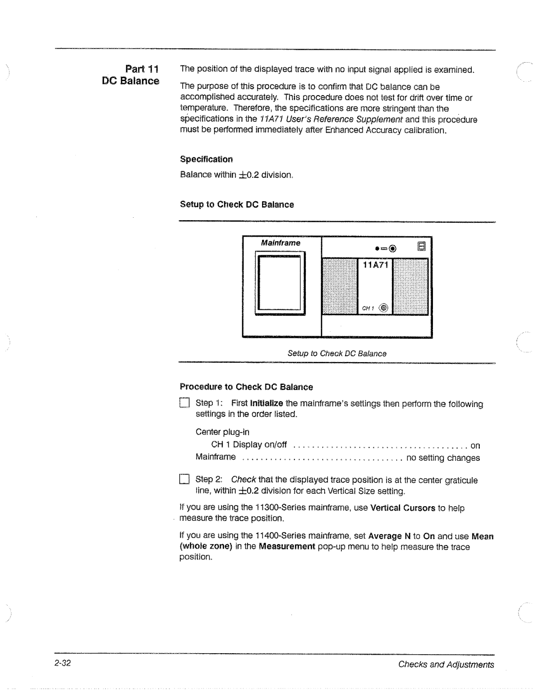 Tektronix 11A71 manual 