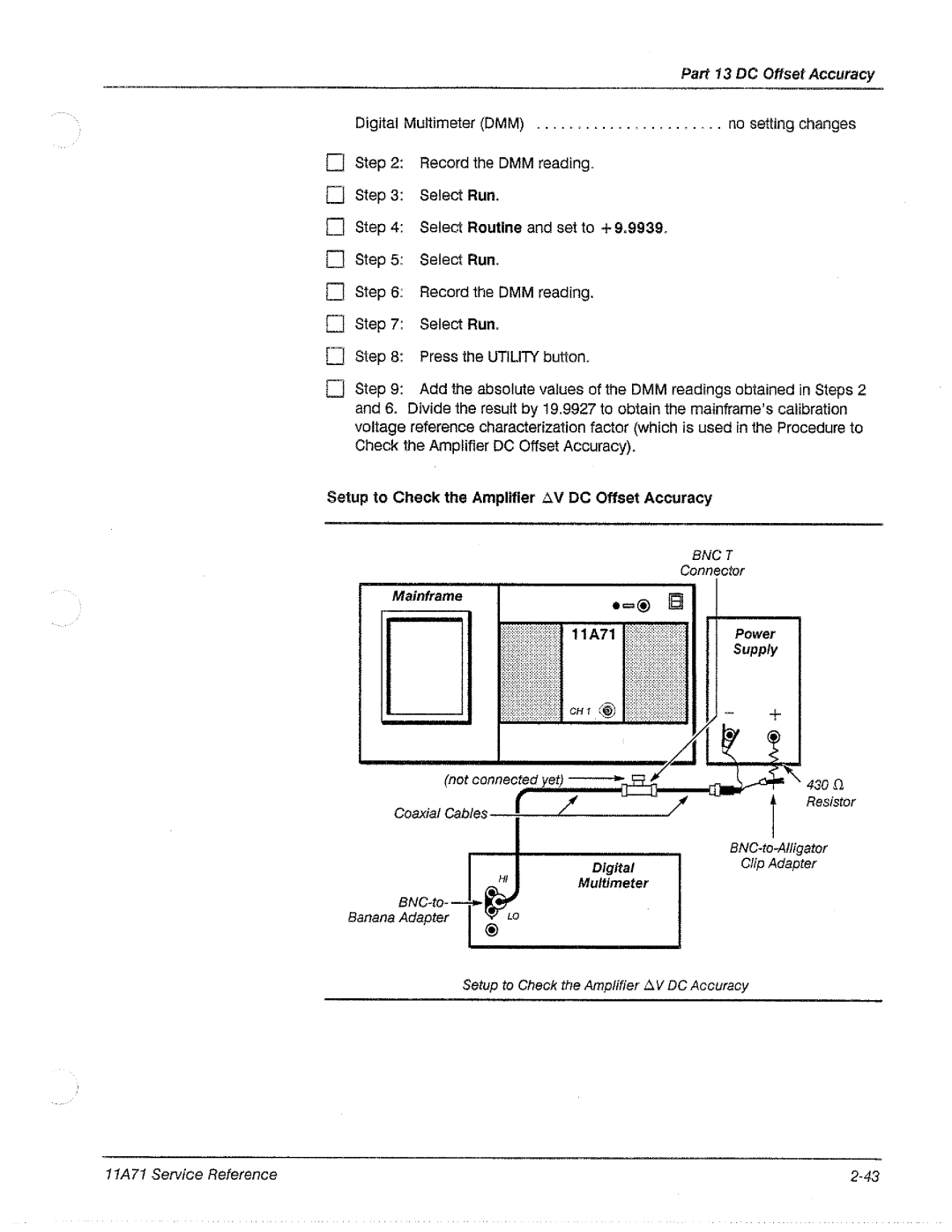 Tektronix 11A71 manual 