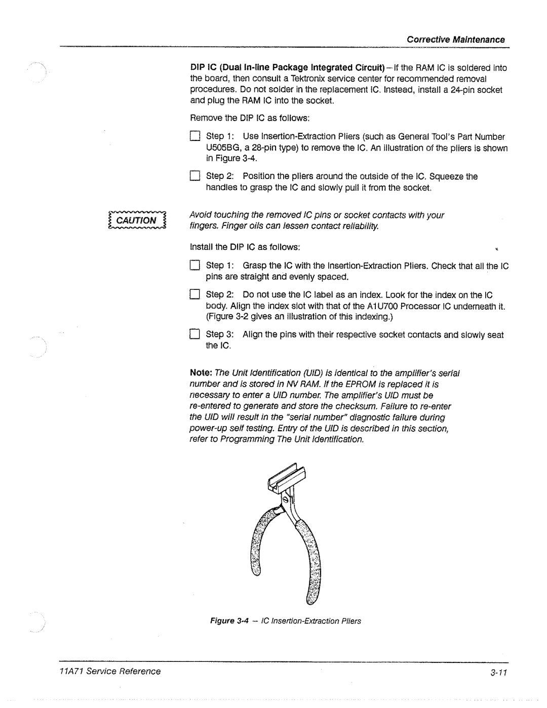 Tektronix 11A71 manual 