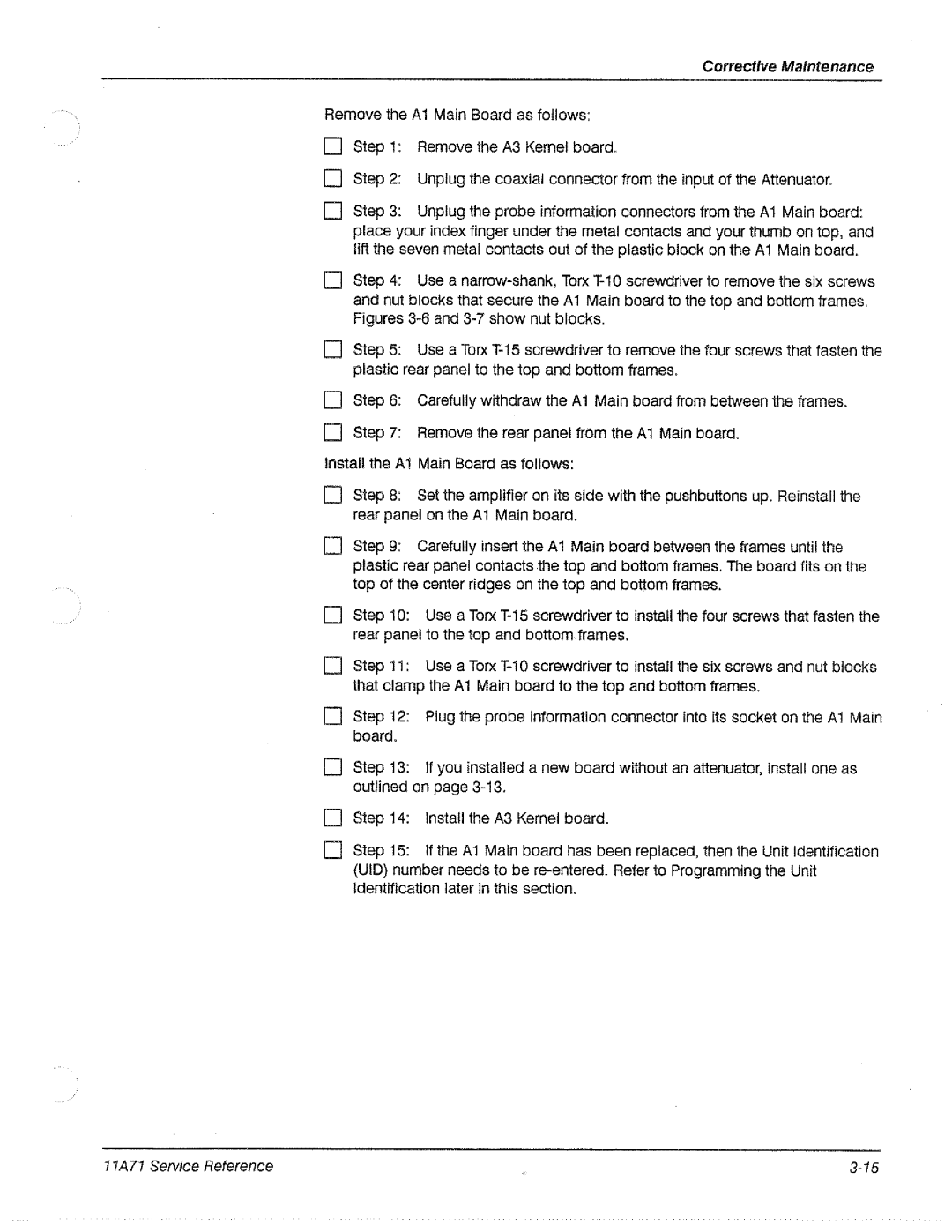 Tektronix 11A71 manual 