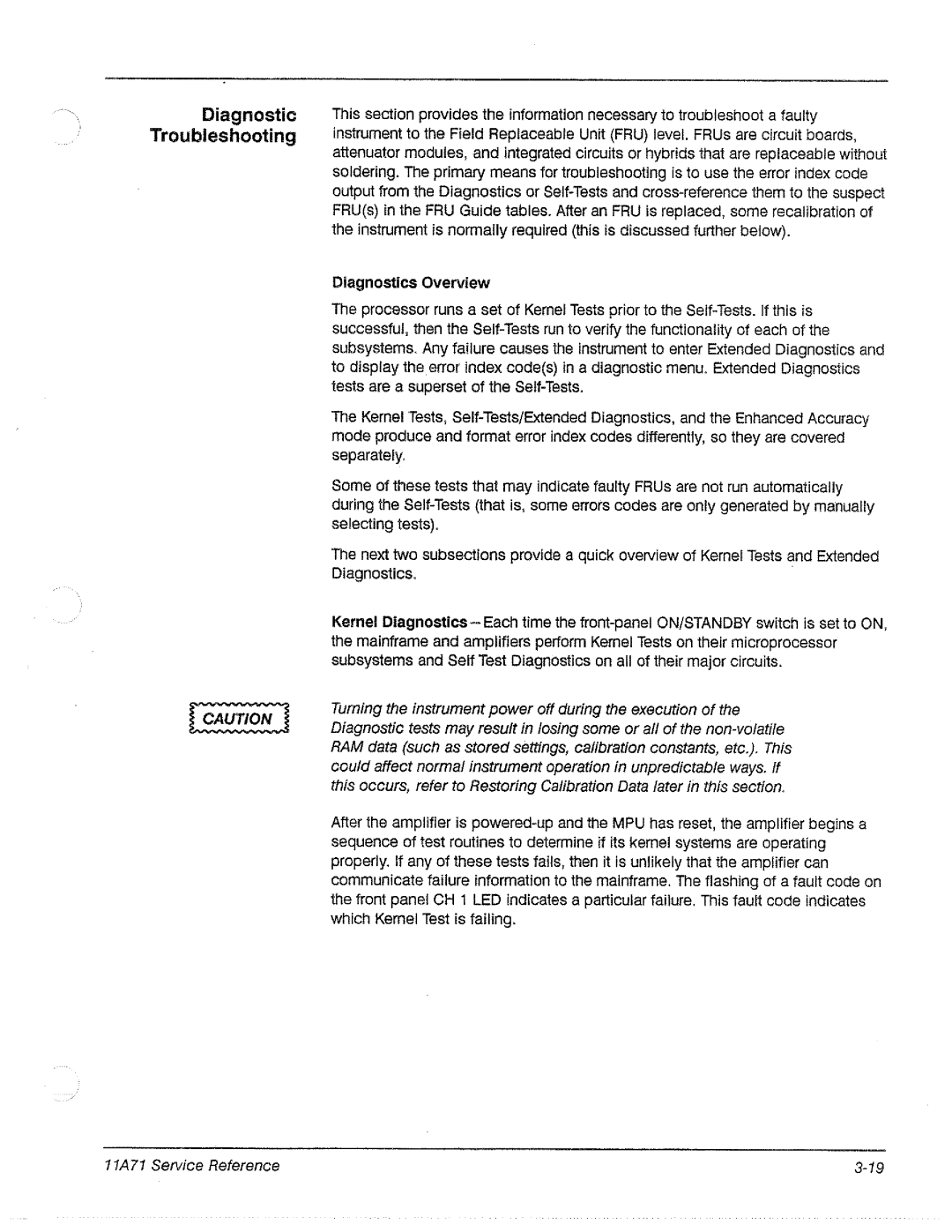 Tektronix 11A71 manual 