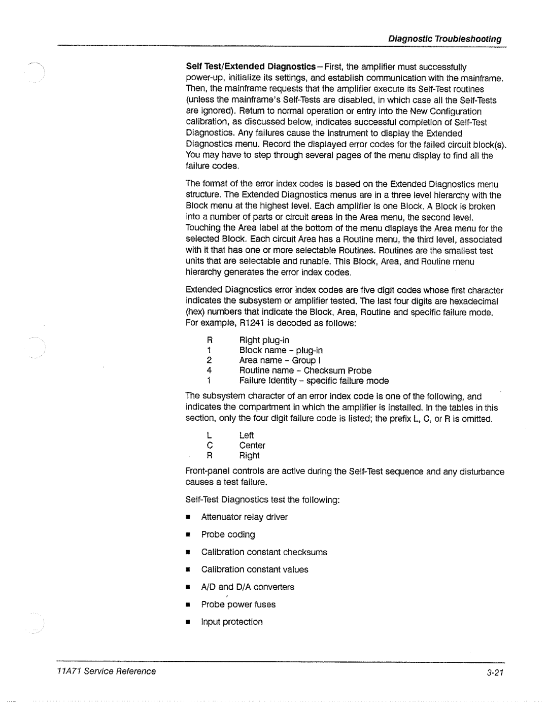 Tektronix 11A71 manual 