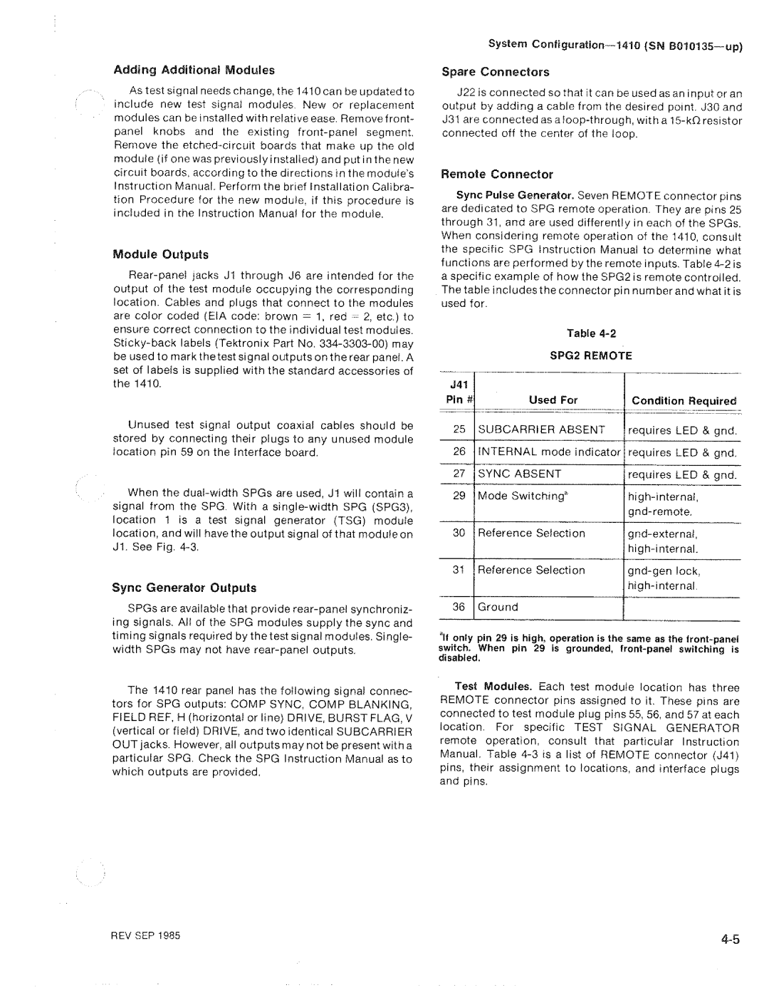 Tektronix 1410 manual 