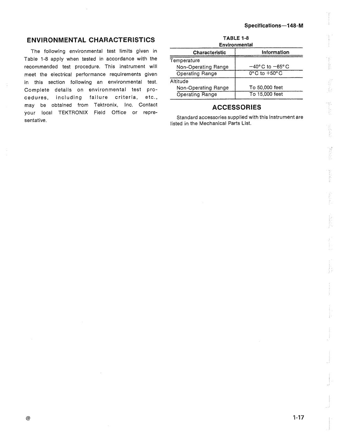 Tektronix 148-M manual 