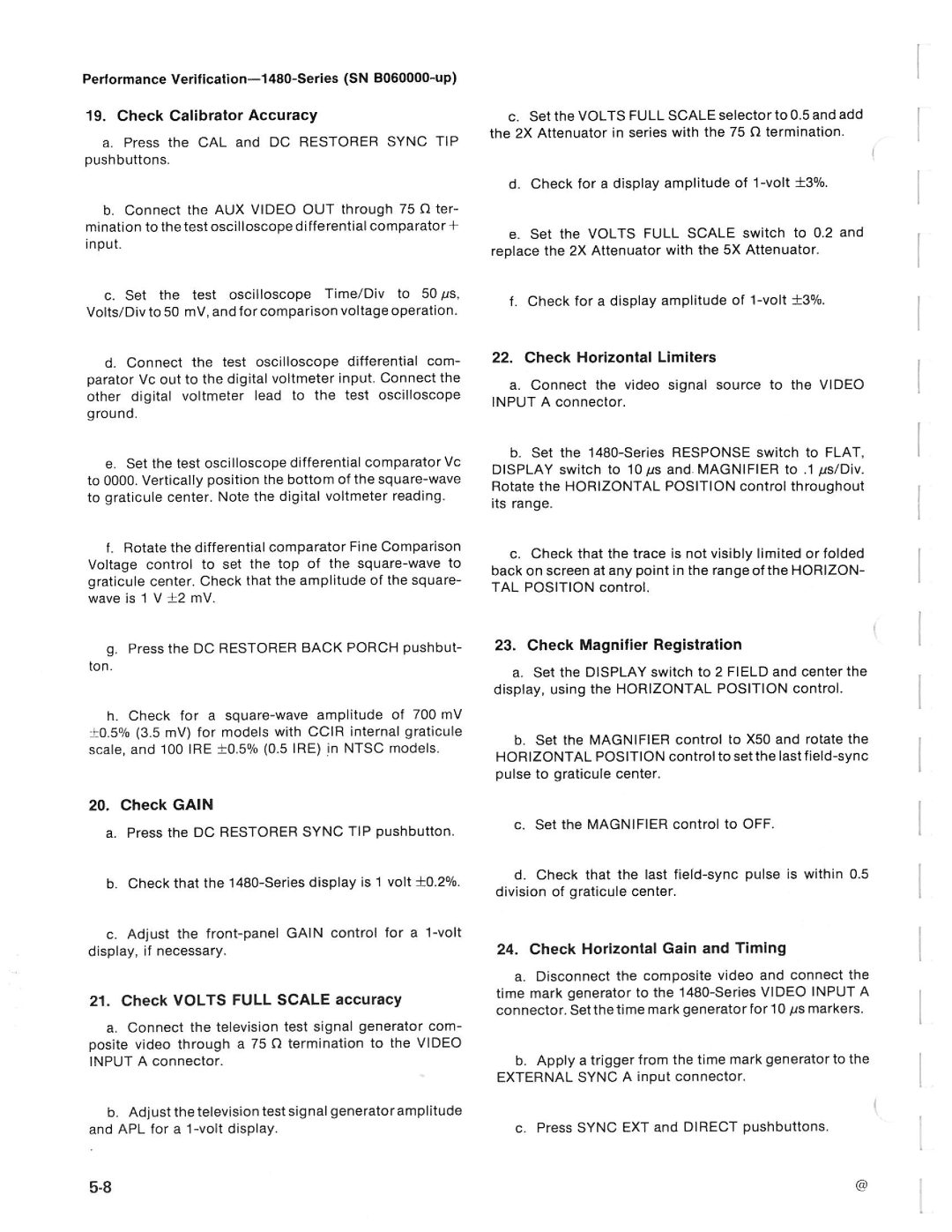 Tektronix 1480-SERIES manual 