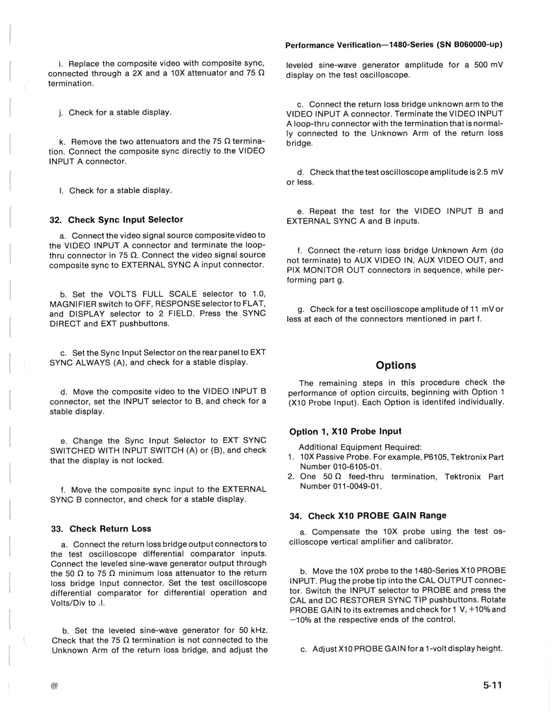 Tektronix 1480-SERIES manual 